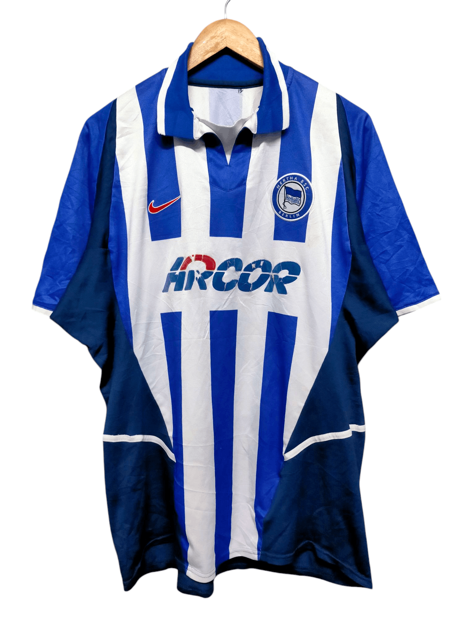 Nike Vtg 2002 Hertha Berlin Home football Shirt Size US L / EU 52-54 / 3 - 2 Thumbnail
