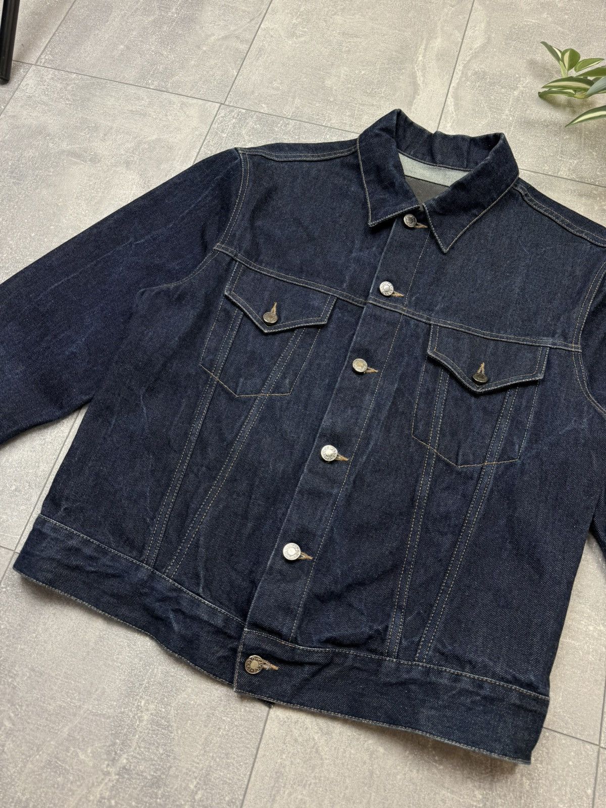 Gucci Gucci Tom Ford 00s Men’s Black Denim Jacket Black Label Size US M / EU 48-50 / 2 - 6 Thumbnail