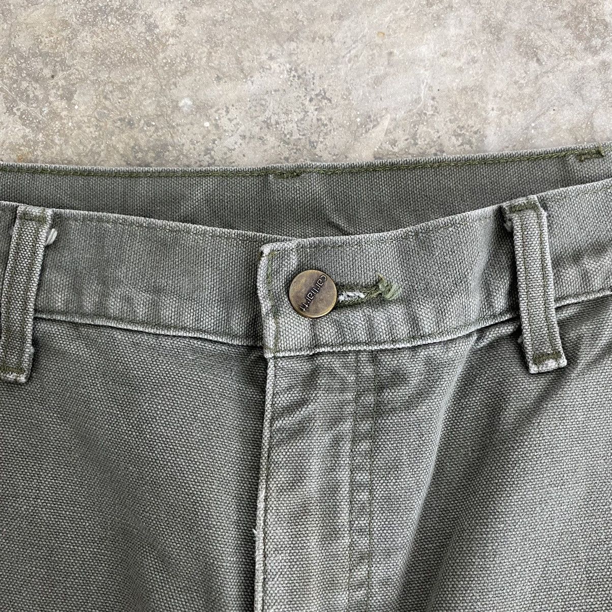 Carhartt VTG Carhartt Blanket Lined Moss Green Carpenter Pants Size US 33 - 11 Thumbnail