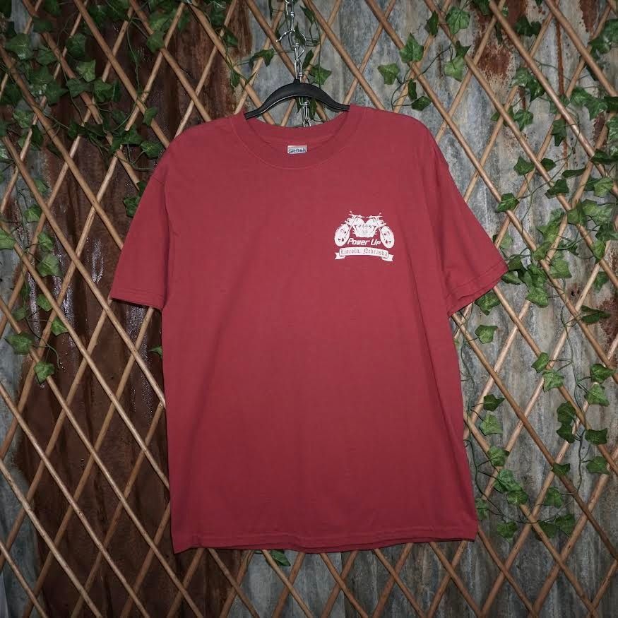 Gildan L- Vintage / Y2K 00s Harley Style Biker Rally Motorcycle Tee Size US L / EU 52-54 / 3 - 1 Thumbnail