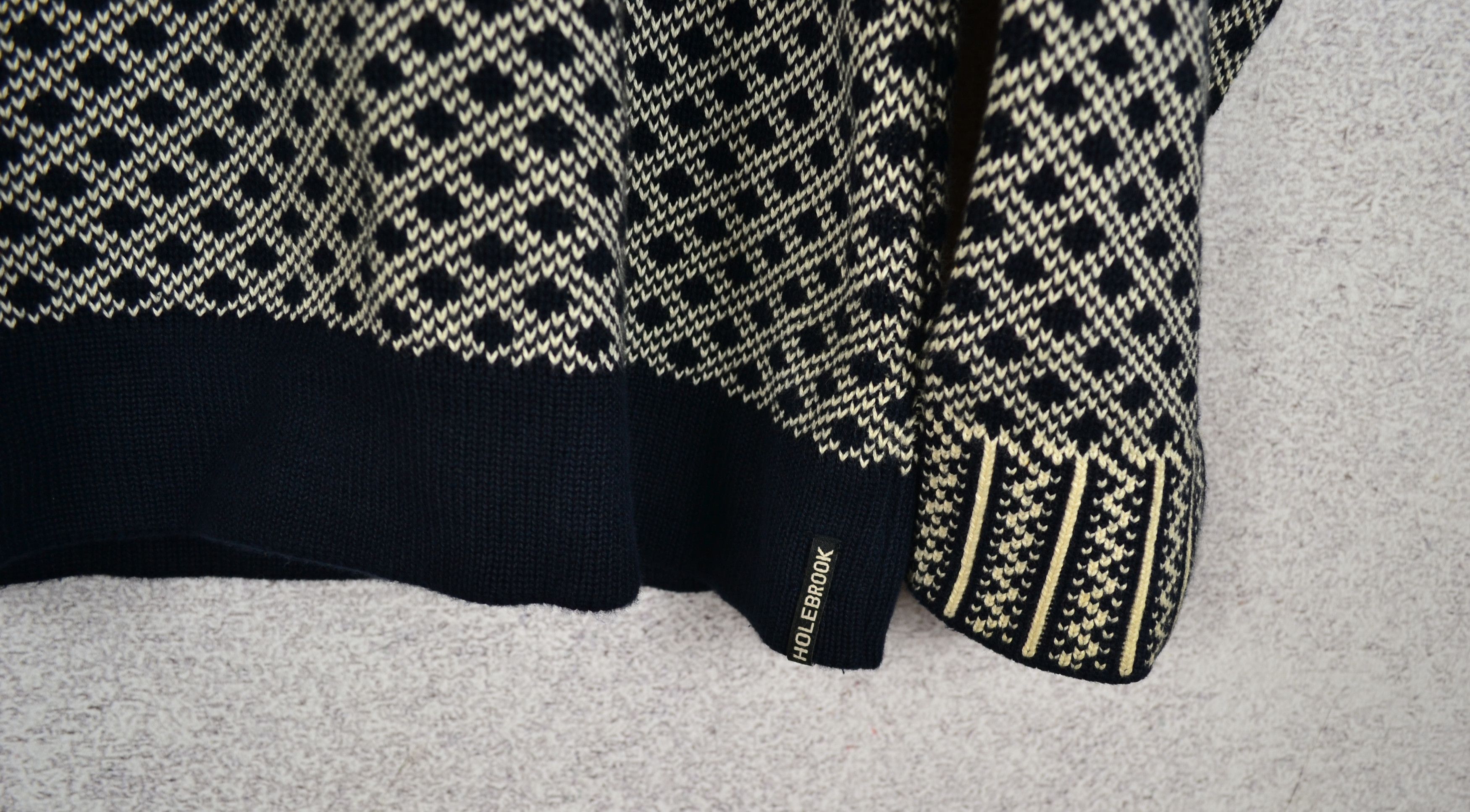 Designer Holebrook Sweden Heavy Cotton Knitted Sweater Size XL Size US XL / EU 56 / 4 - 3 Thumbnail