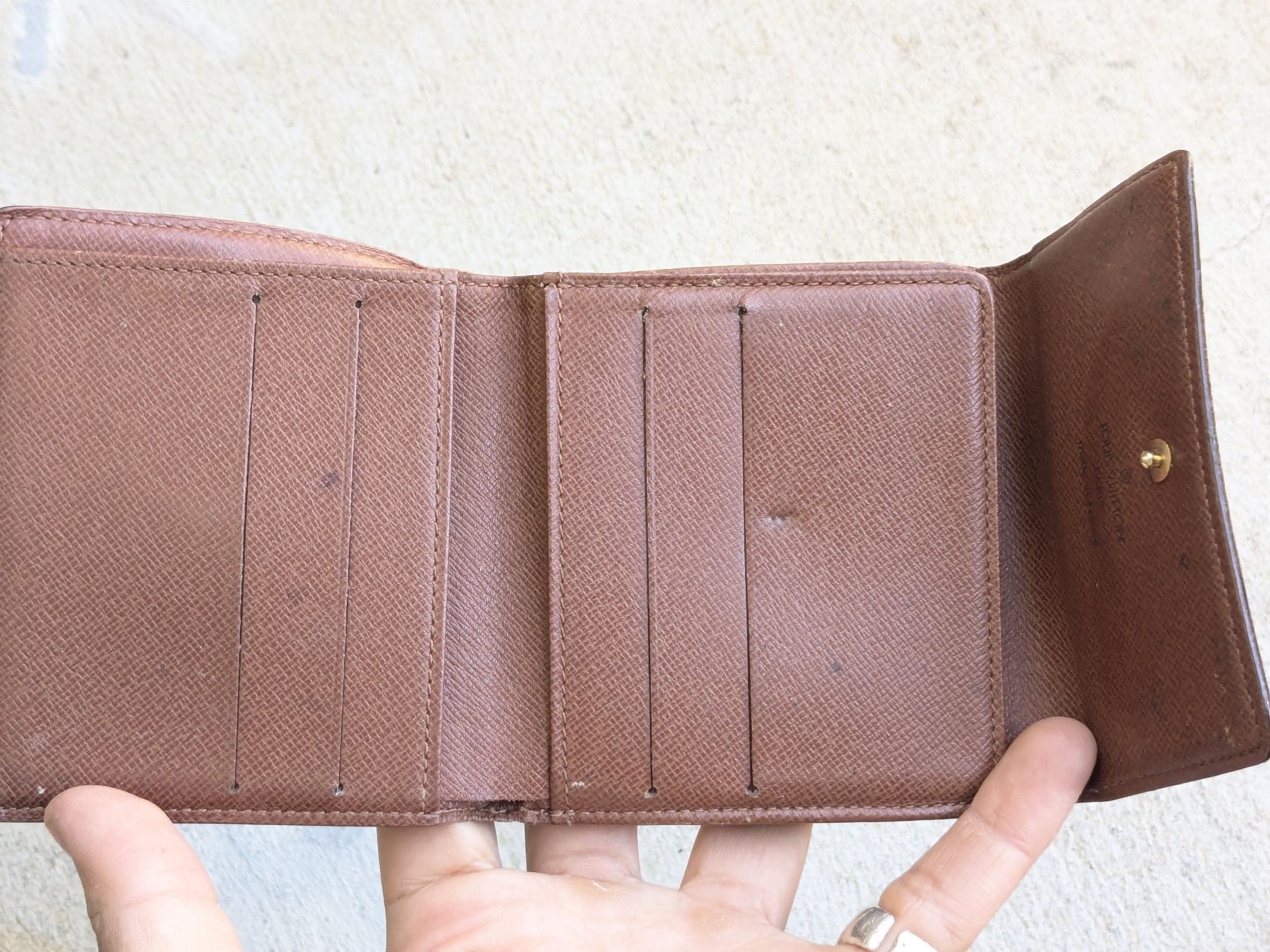 Louis Vuitton Louis Vuitton Wallet Trifold Canvas Monogram Leather Size ONE SIZE - 8 Thumbnail