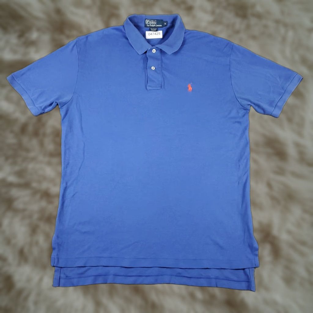 Ralph Lauren Ralph Lauren Polo Shirt Mens Medium Blue Pony Casual Short Sleeve Shirt M Blue Polo Mens Size US M / EU 48-50 / 2 - 1 Thumbnail