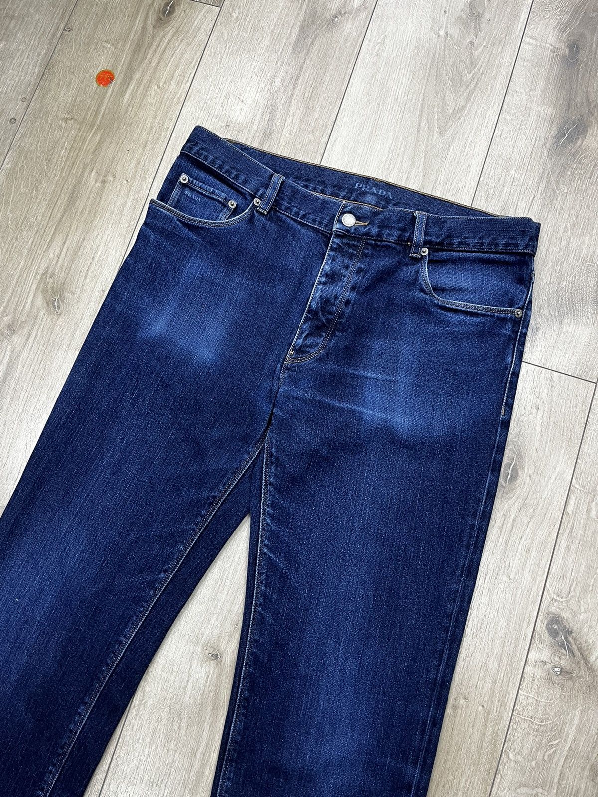 Prada 🔴 PRADA CLASSIC FIT LUXURY JEANS TAB MILANO Y2K RARE DENIM Size US 34 / EU 50 - 5 Thumbnail