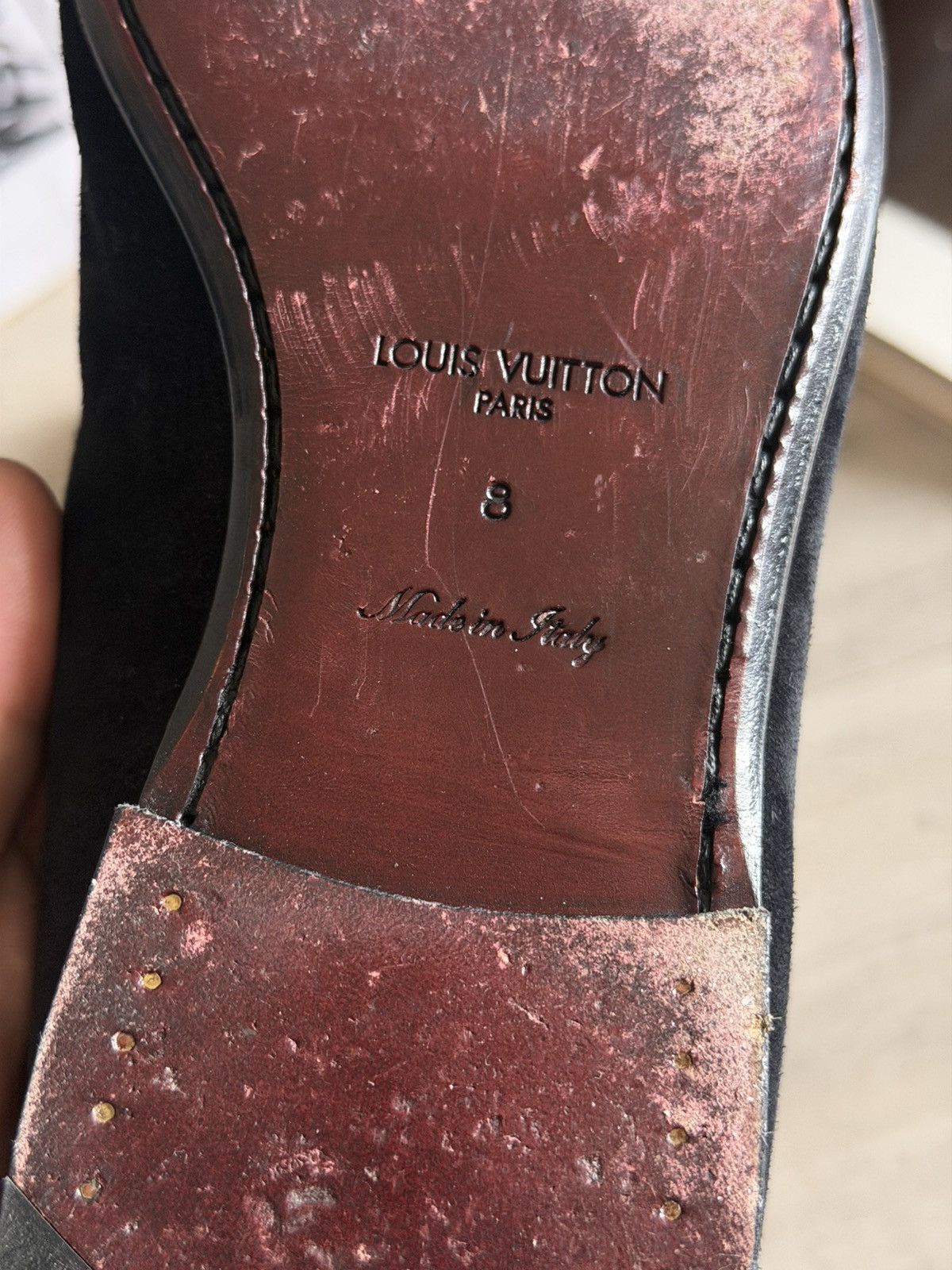 Louis Vuitton Louis vuitton loaffers HAND PEACE LOGO EMBROIDERY Size US 8 / EU 41 - 17 Thumbnail