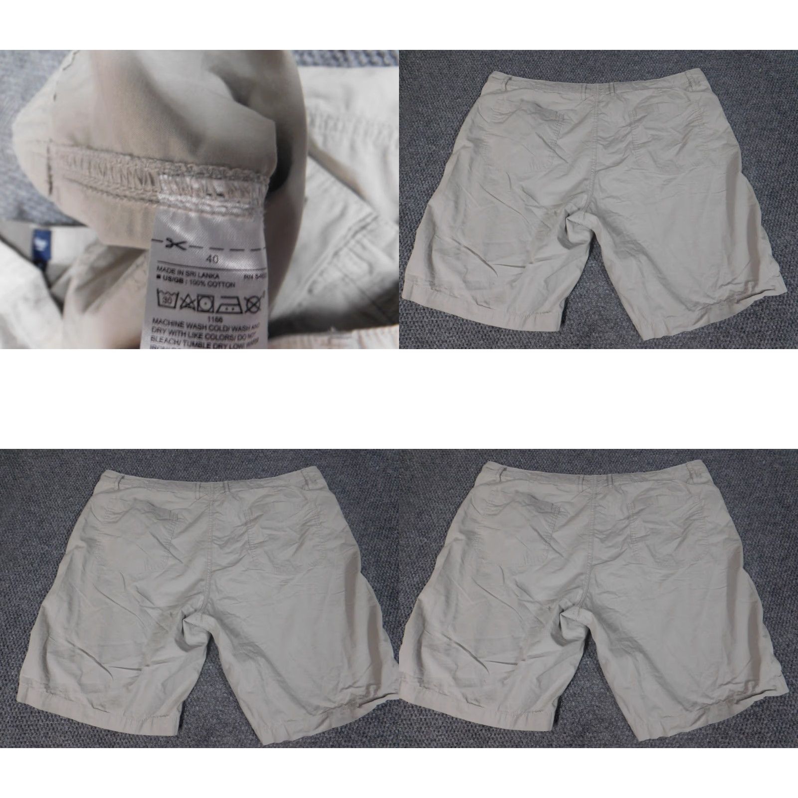 Gap VINTAGE Gap Mens Shorts 40 Beige Chino Regular Khaki Shorts Casual 90s Mens Size US 40 / EU 56 - 8 Thumbnail
