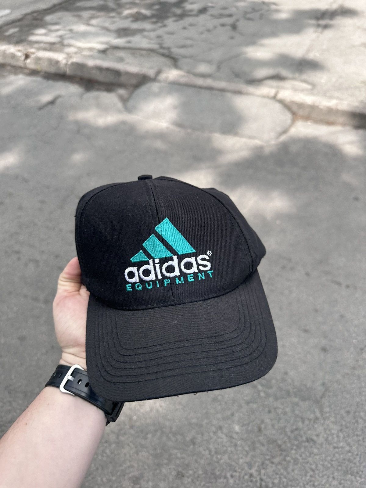 Vintage Vintage adidas equipment cap big logo rare Size ONE SIZE - 1 Thumbnail