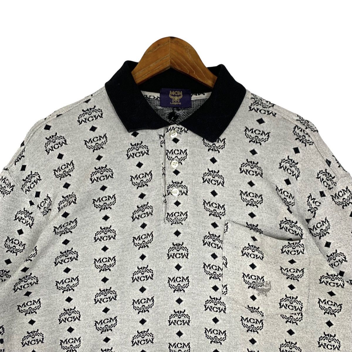 MCM Vintage MCM Legere Full Print Collar Sweatshirt Size M Size US M / EU 48-50 / 2 - 2 Thumbnail