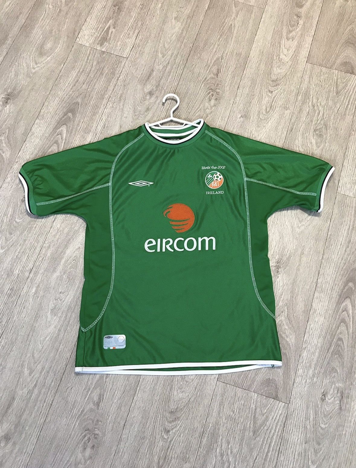 Umbro × Vintage 🔷Vintage Umbro Ireland 2001/03 Soccer jersey🔷 Size US L / EU 52-54 / 3 - 1 Thumbnail