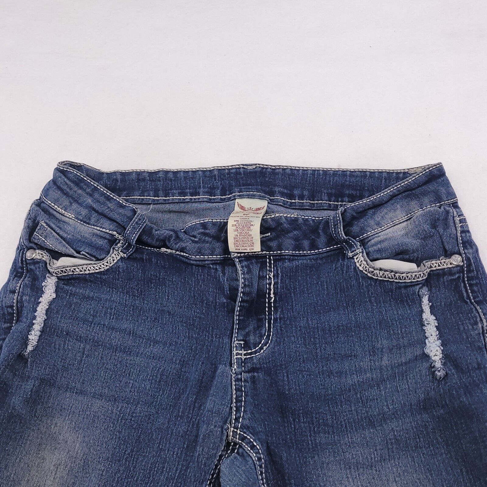 Faded Glory Faded Glory Button Zip Casual Denim Jeans Women Size 8P Blue Size 28" / US 6 / IT 42 - 1 Thumbnail