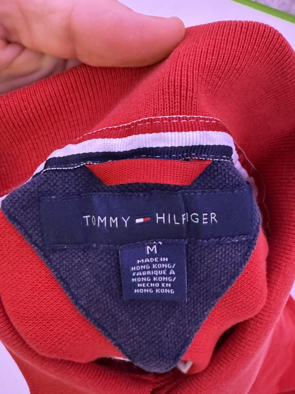 Tommy Hilfiger Tommy Hilfiger Polo Red M – USA, Texas & Flag Patches Size US M / EU 48-50 / 2 - 10 Thumbnail