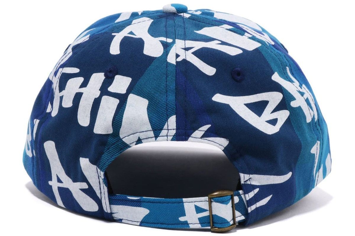 Bape BAPE Graffiti Check Panel Cap Blue Size ONE SIZE - 3 Thumbnail