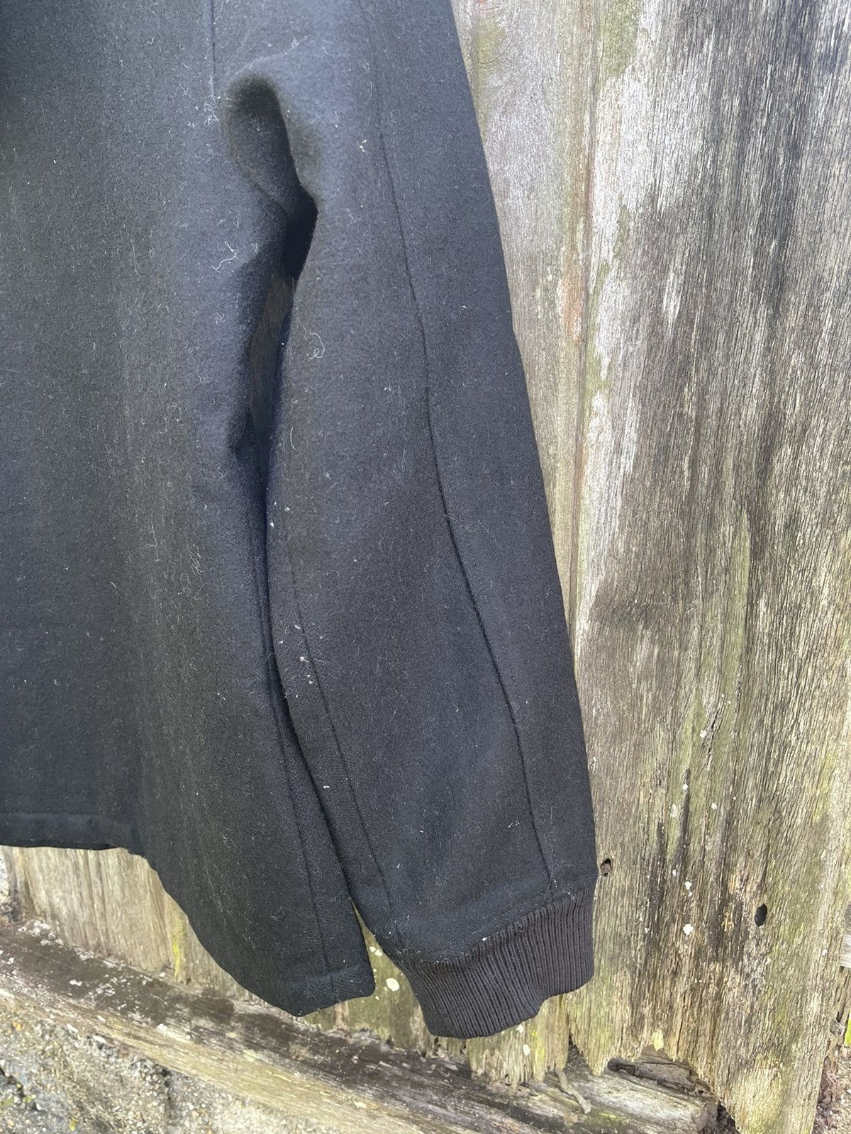 Designer East Boy Quilted Wool Zip Jacket (Black) - Japanese Brand Size US M / EU 48-50 / 2 - 13 Thumbnail
