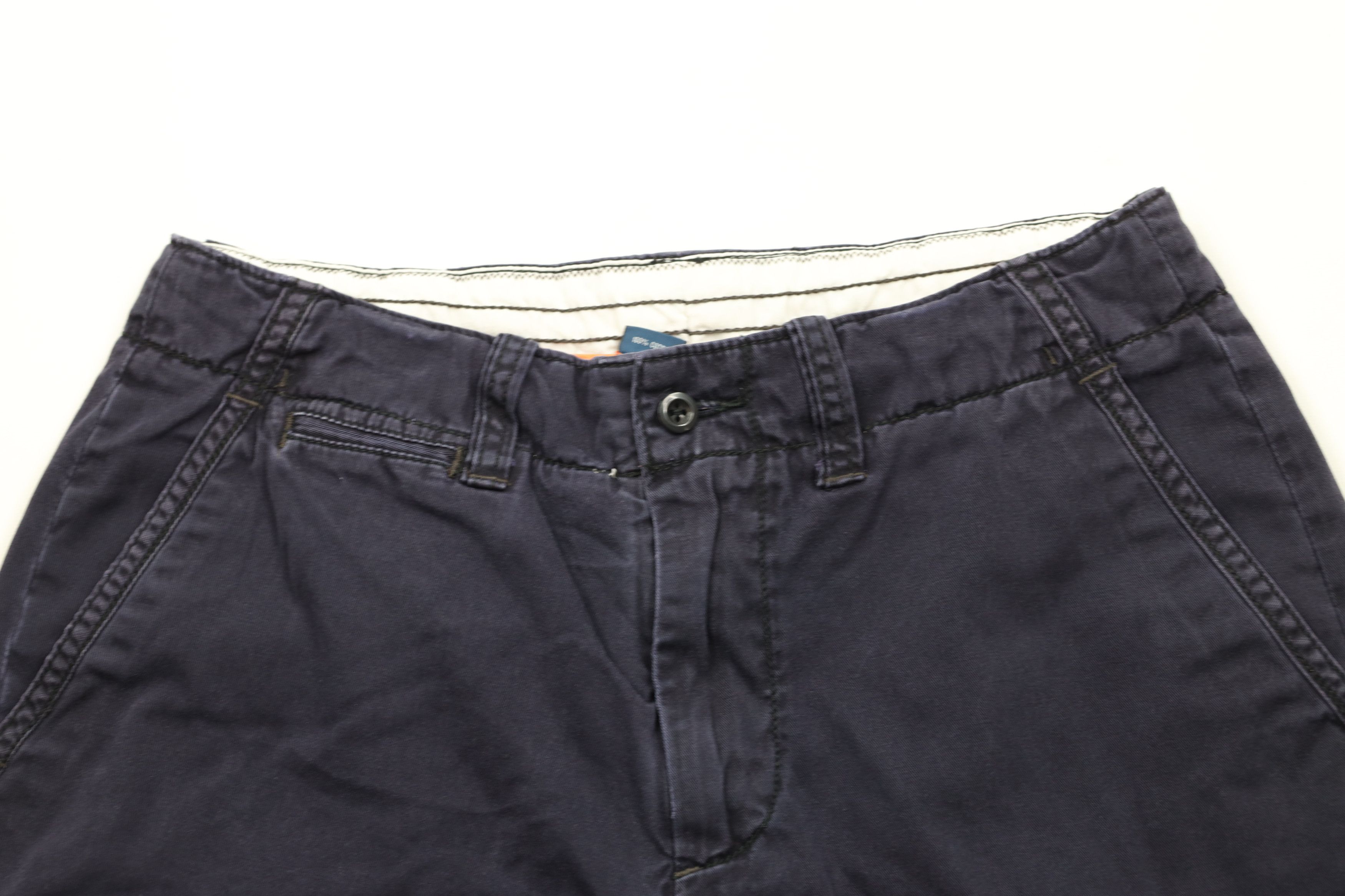 Polo Ralph Lauren Vintage 90s Ralph Lauren Heavyweight Cotton Shorts Blue Size US 30 / EU 46 - 2 Thumbnail