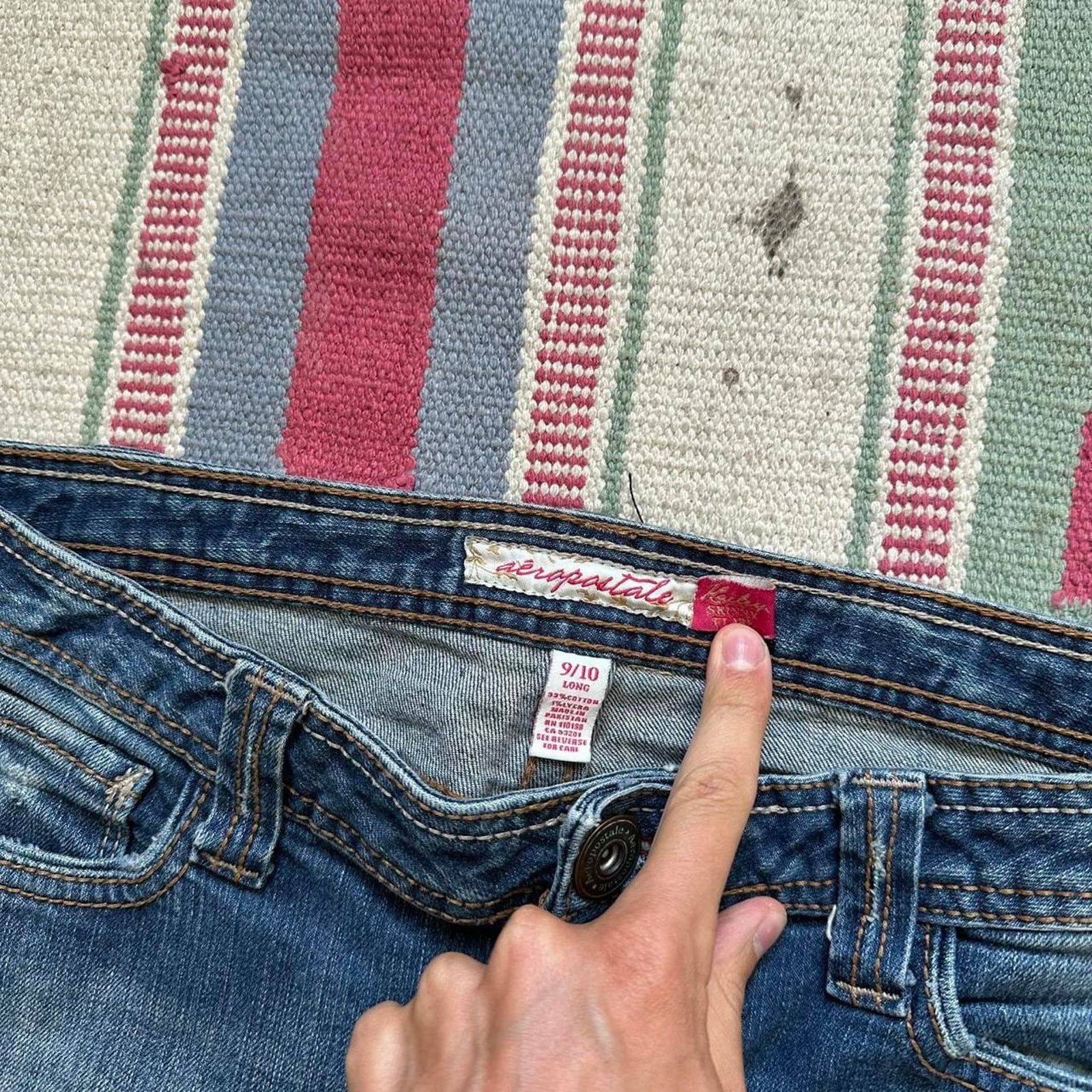 Aeropostale × Vintage Vintage Y2K 00s Aeropostale Bootcut Flare Denim Jeans Pants Size 32" / US 10 / IT 46 - 5 Thumbnail