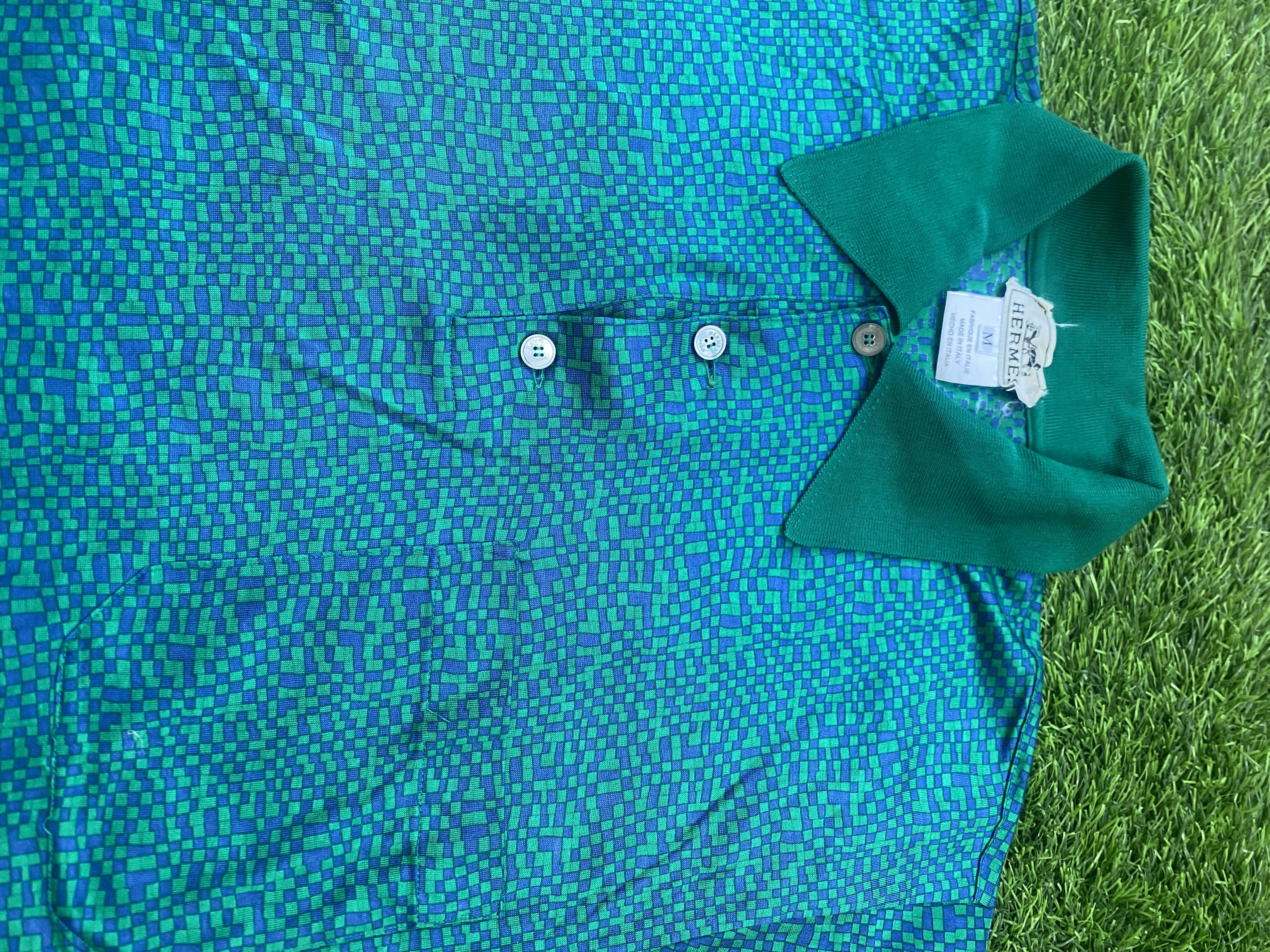 Hermes × Vintage Vintage Hermes Polo Shirt Size US M / EU 48-50 / 2 - 2 Thumbnail