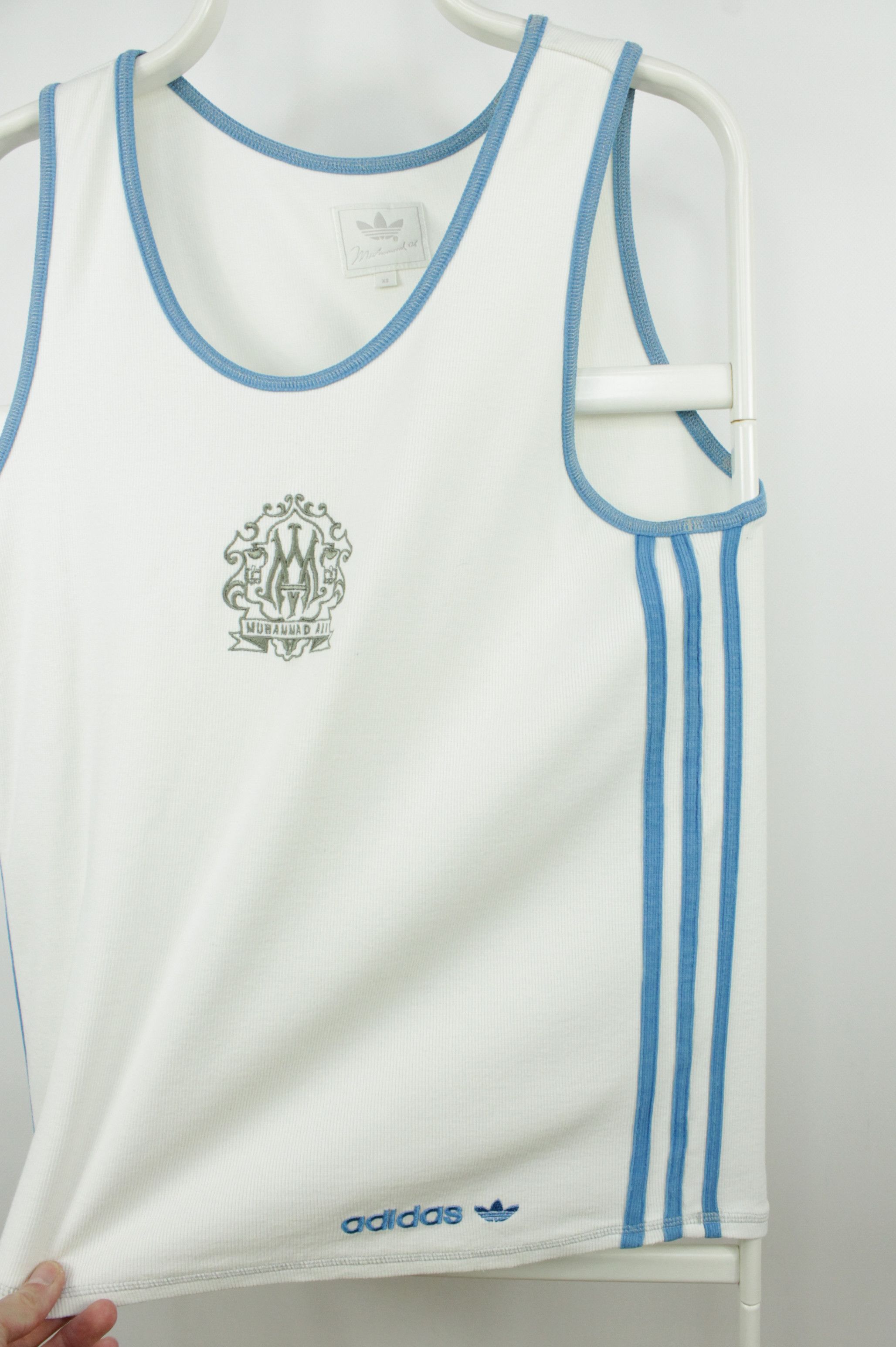 Adidas RARE Adidas Muhammad Ali White Tank Top Men's Size US S / EU 44-46 / 1 - 6 Thumbnail