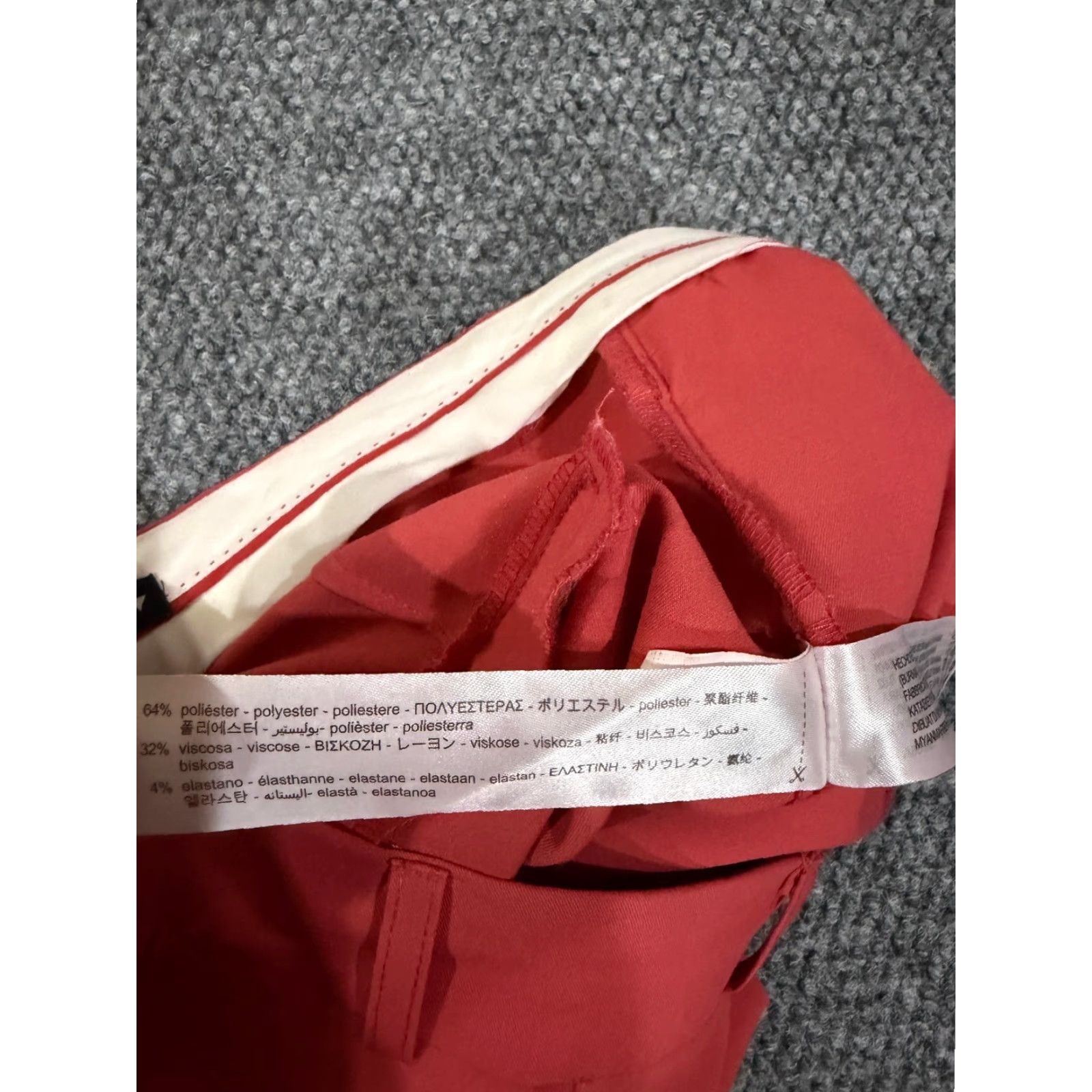 Zara Zara pants mens small red straight leg dress trousers career slacks 28x32 Size US 29 - 5 Thumbnail