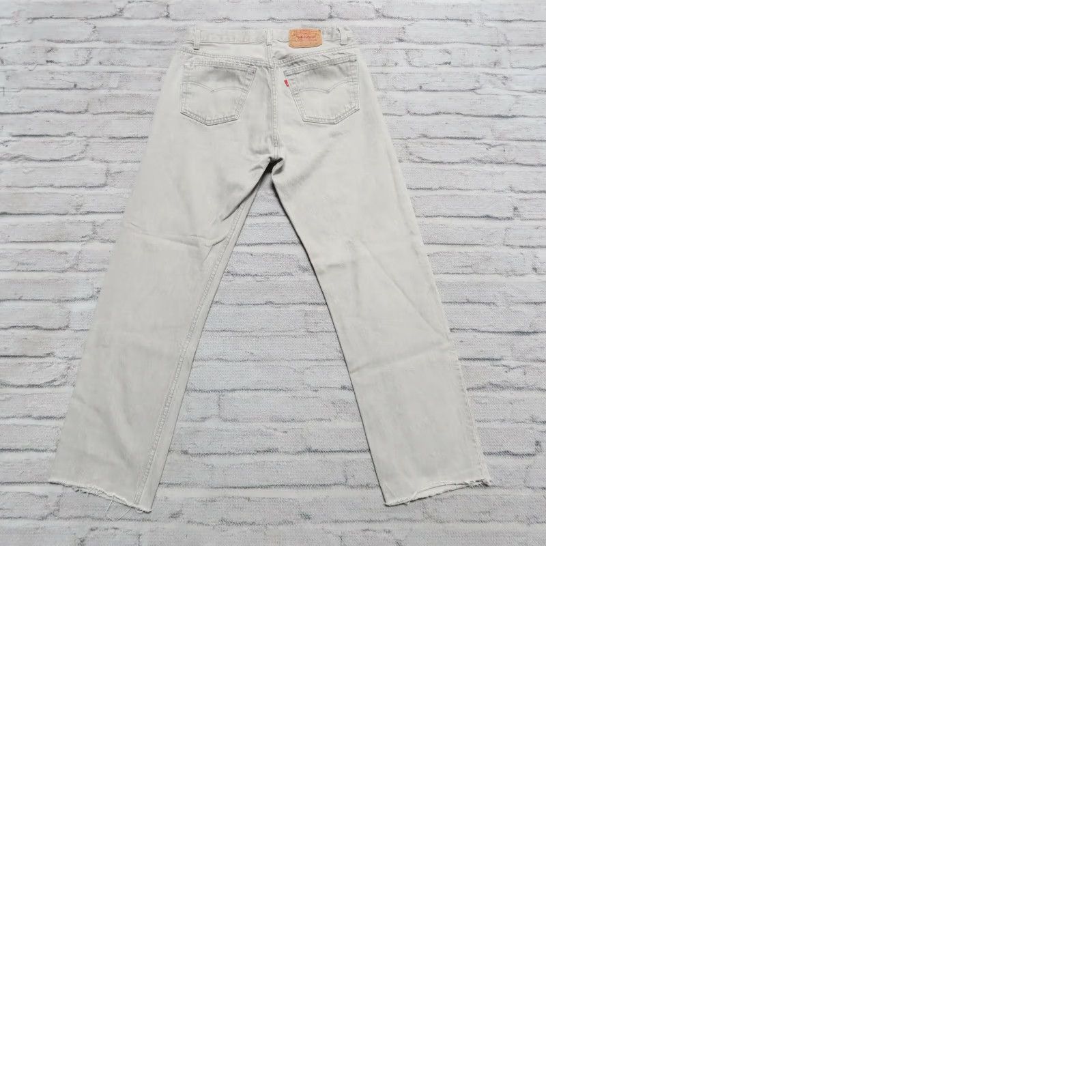 Denime VINTAGE Levis 501 Denim Jeans Mens 32 Grey USA Made 90s Size 32x30 1/2 Button Closure Size US 32 / EU 48 - 9 Thumbnail