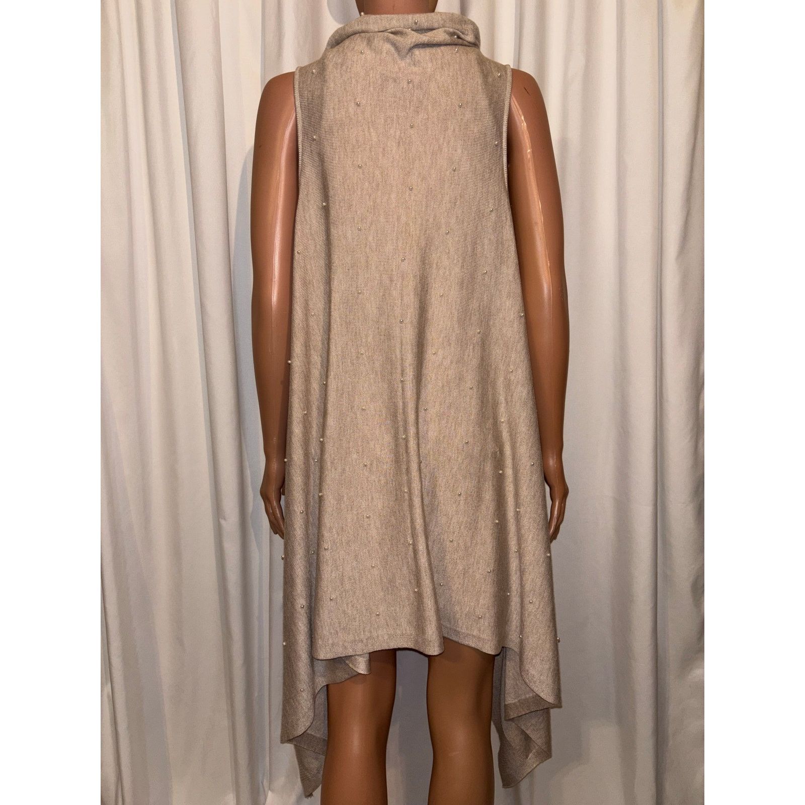 The Unbranded Brand Karl Lagerfeld Cream Pearl Cardigan One Size Size S / US 4 / IT 40 - 5 Thumbnail