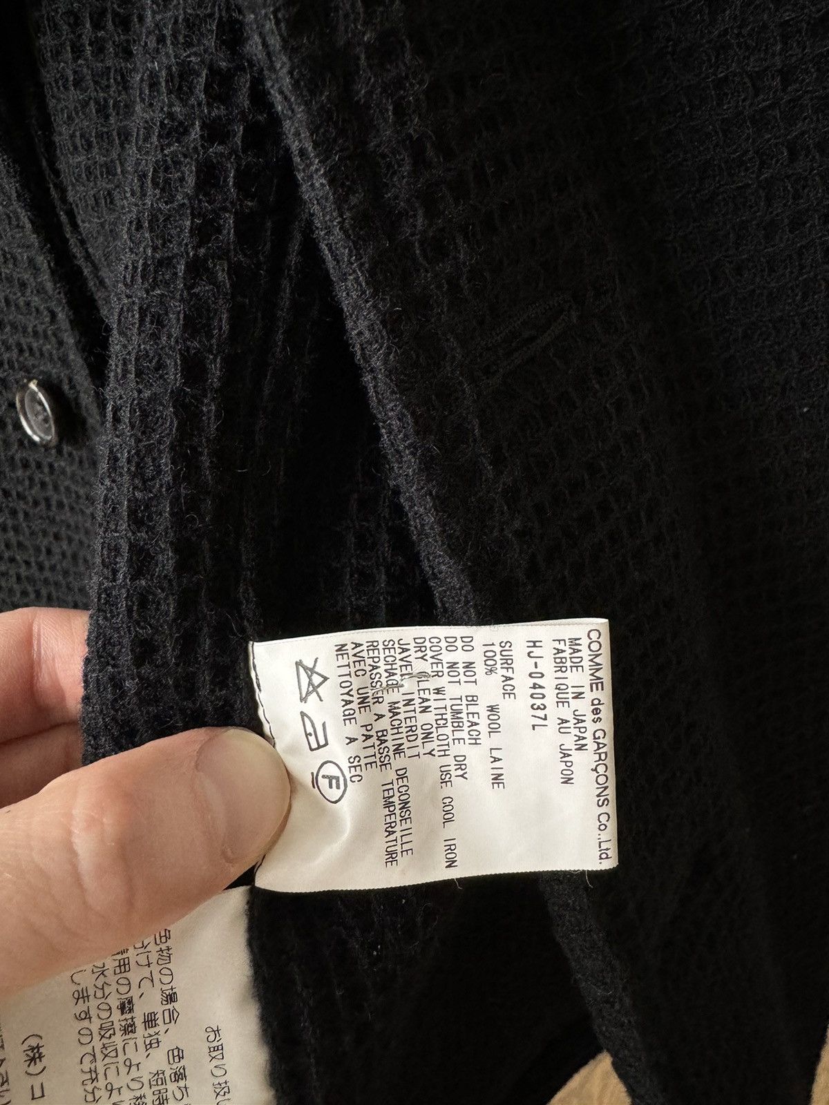 Comme des Garcons Homme [L] Wool Blazer in Black (FW00) Size US L / EU 52-54 / 3 - 9 Thumbnail
