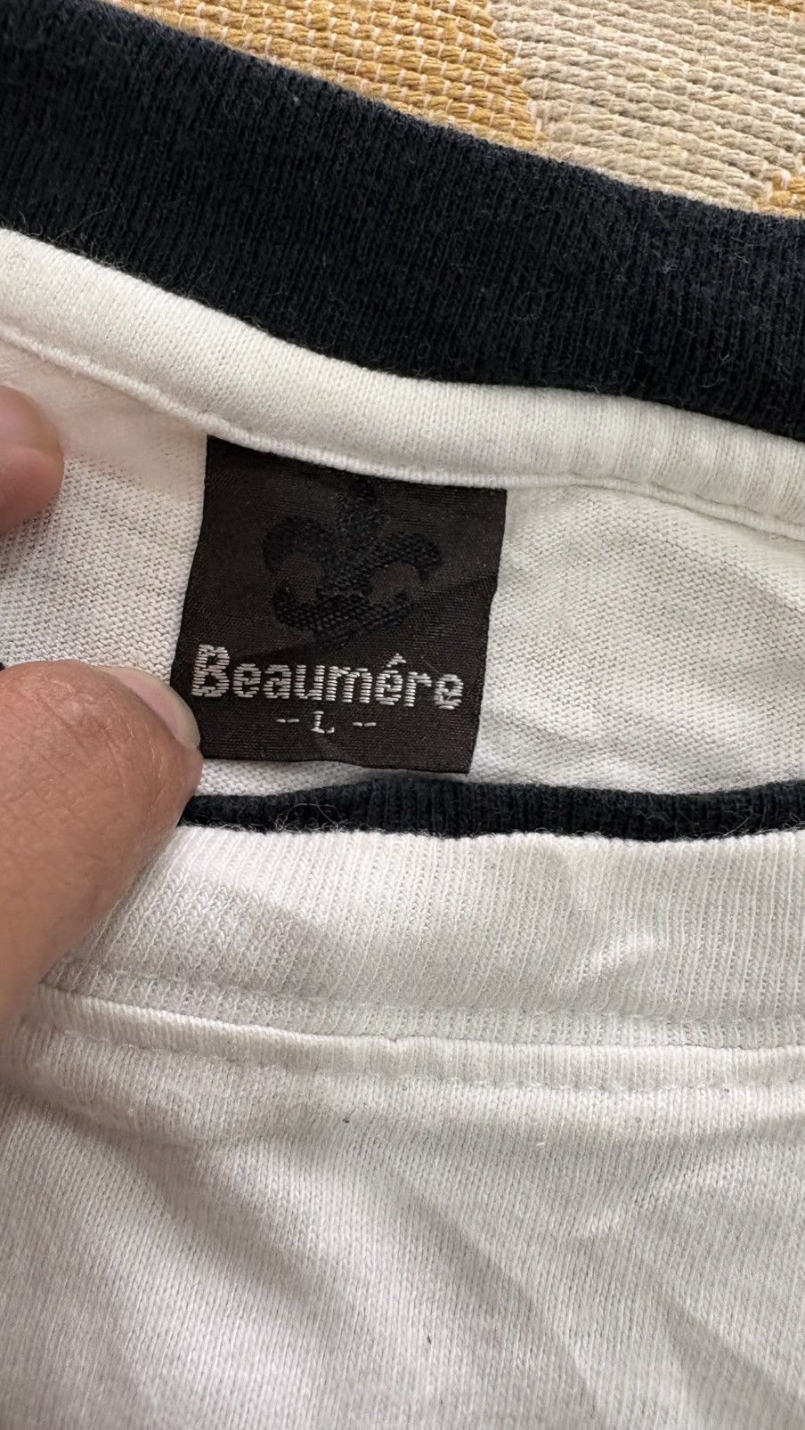 If Six Was Nine ‼️BEAUMERE SHIRT CROSS PUNK POEM BONDAGE SKULL JAPANESE Size US L / EU 52-54 / 3 - 4 Thumbnail