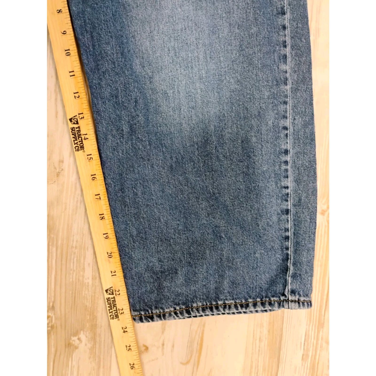 Lucky Brand Lucky Brand Jeans High Rise Wide-Leg Crop 34x24 Regular Cotton Denim Blue 34 in Inseam 24 in Women Stretch? Size 24" / US 00 / IT 34 - 5 Thumbnail