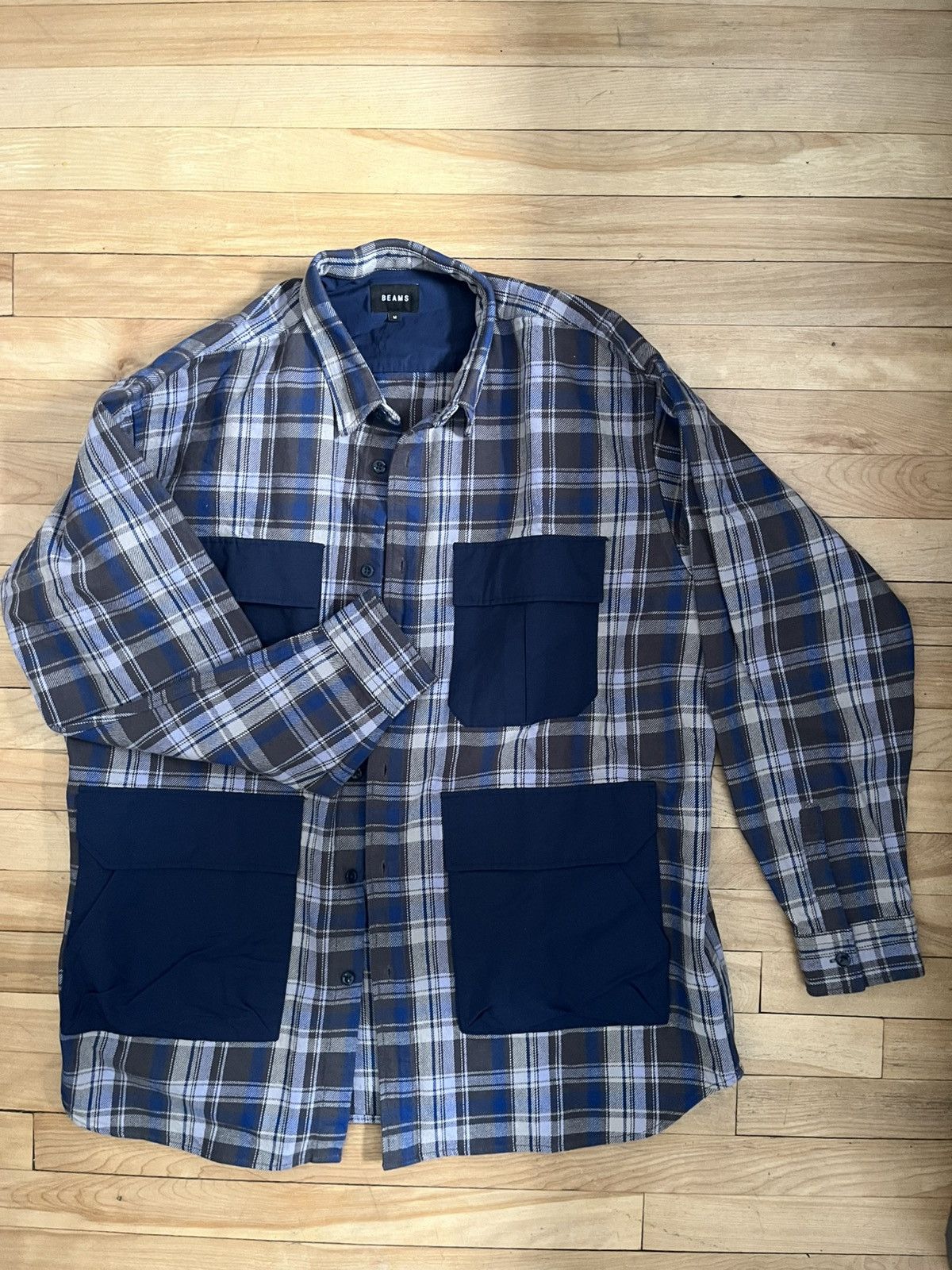 Beams Japan Pocket Overshirt Beams Size US M / EU 48-50 / 2 - 2 Thumbnail