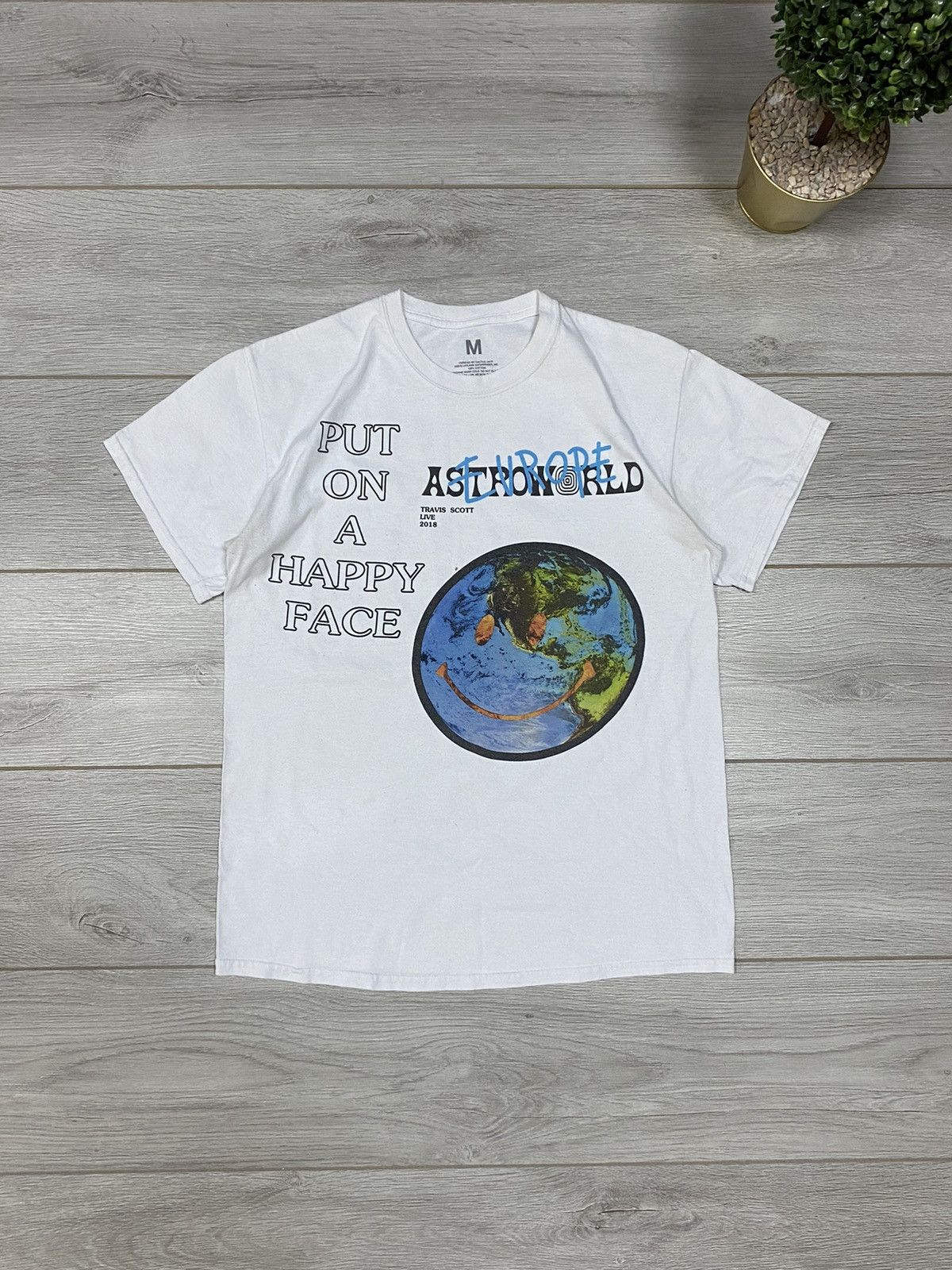 Travis Scott Astroworld Happy Face Tee Black