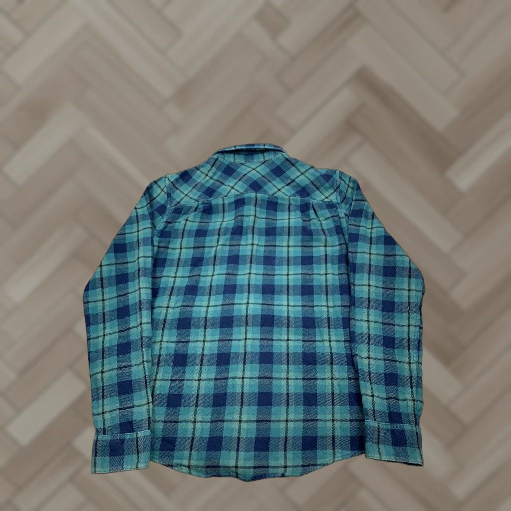 RVCA RVCA Shirt Womens XS Button-Up Flannel Green Plaid Long Sleeve Casual Collar 100% Cotton Vintage? No Size XS / US 0-2 / IT 36-38 - 1 Thumbnail
