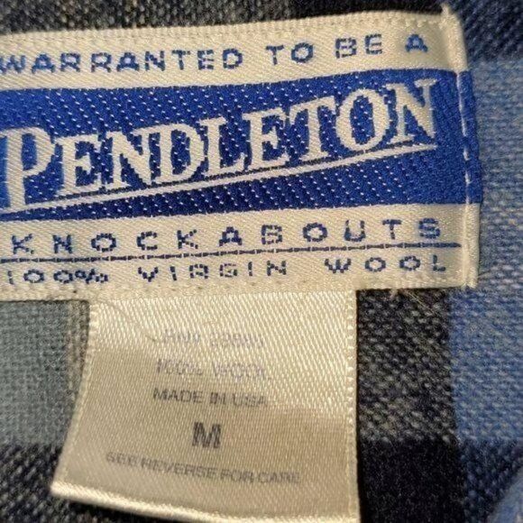 Pendleton Pendleton Vintage 100% Wool Blue Plaid LS Casual Button Down Size US M / EU 48-50 / 2 - 5 Thumbnail