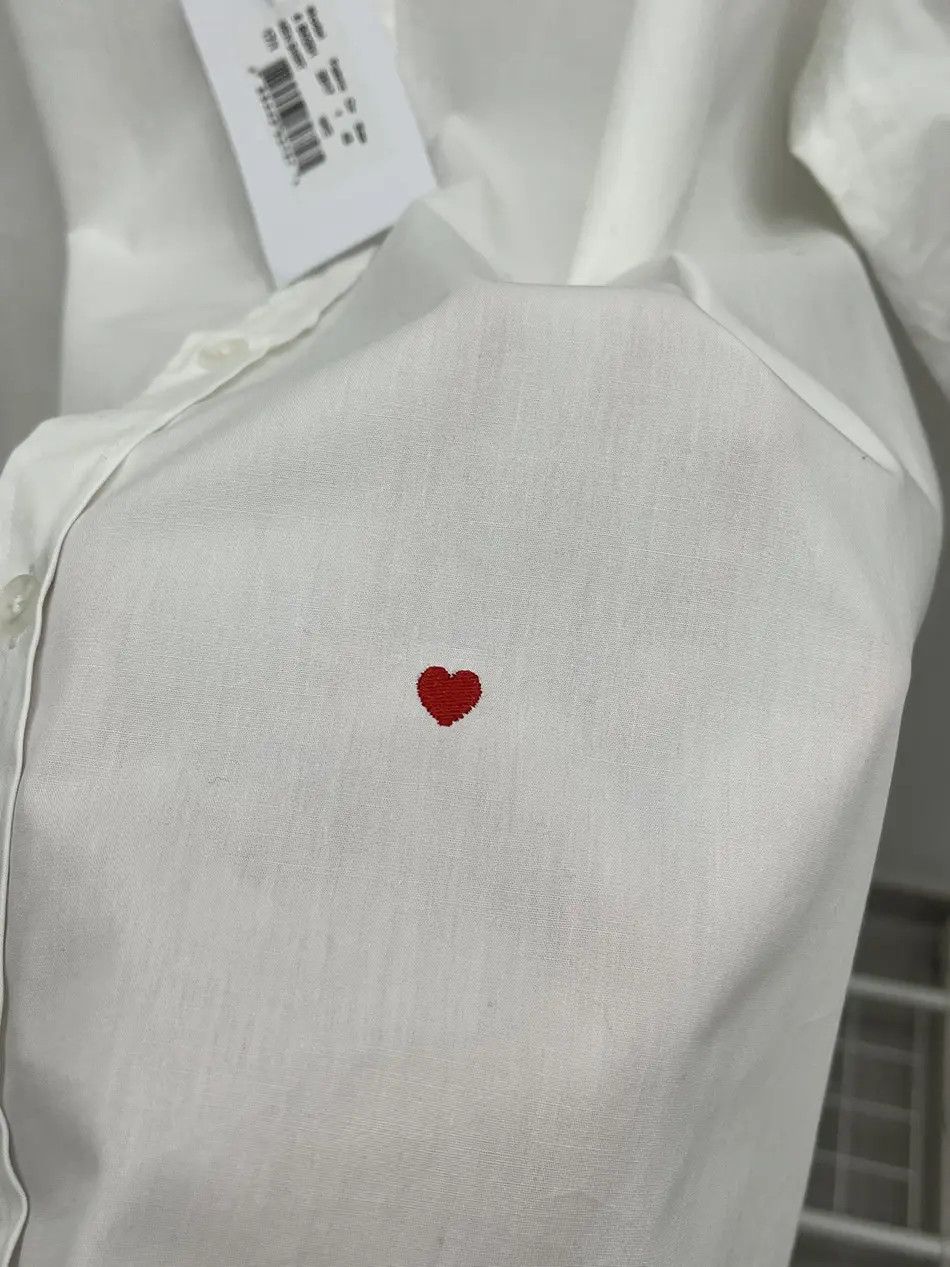 Moschino Moschino Classic Cotton Heart Button Up Shirt Size US L / EU 52-54 / 3 - 4 Thumbnail