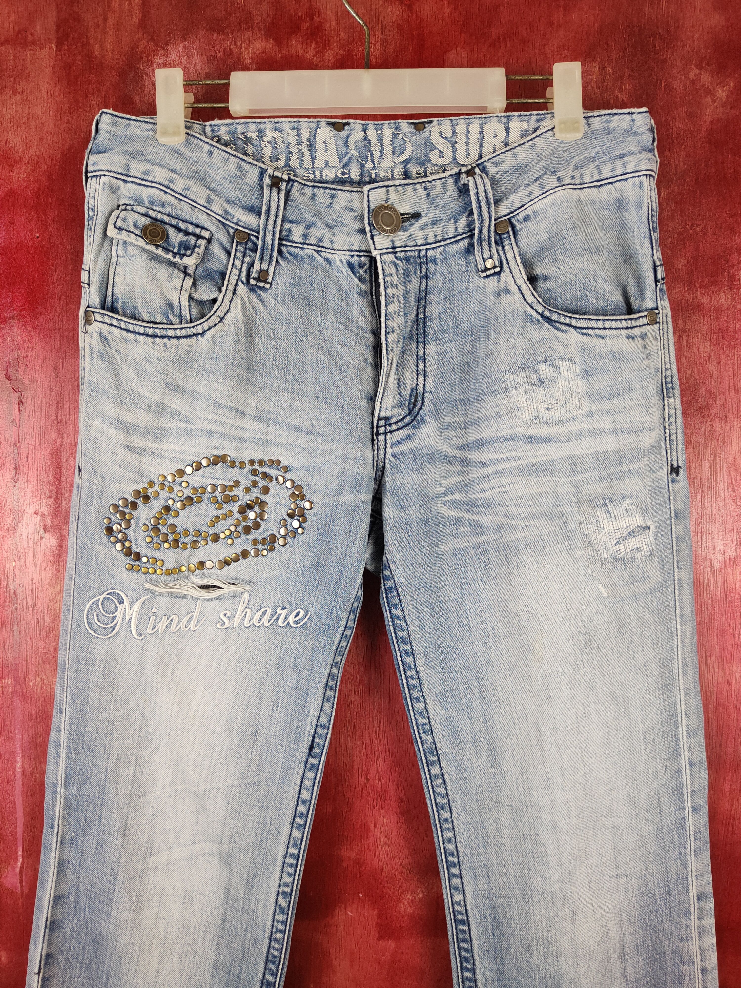 Gotcha Gotcha Blue Distressed Multipocket Denim #S1615 Size 32" / US 10 / IT 46 - 2 Thumbnail