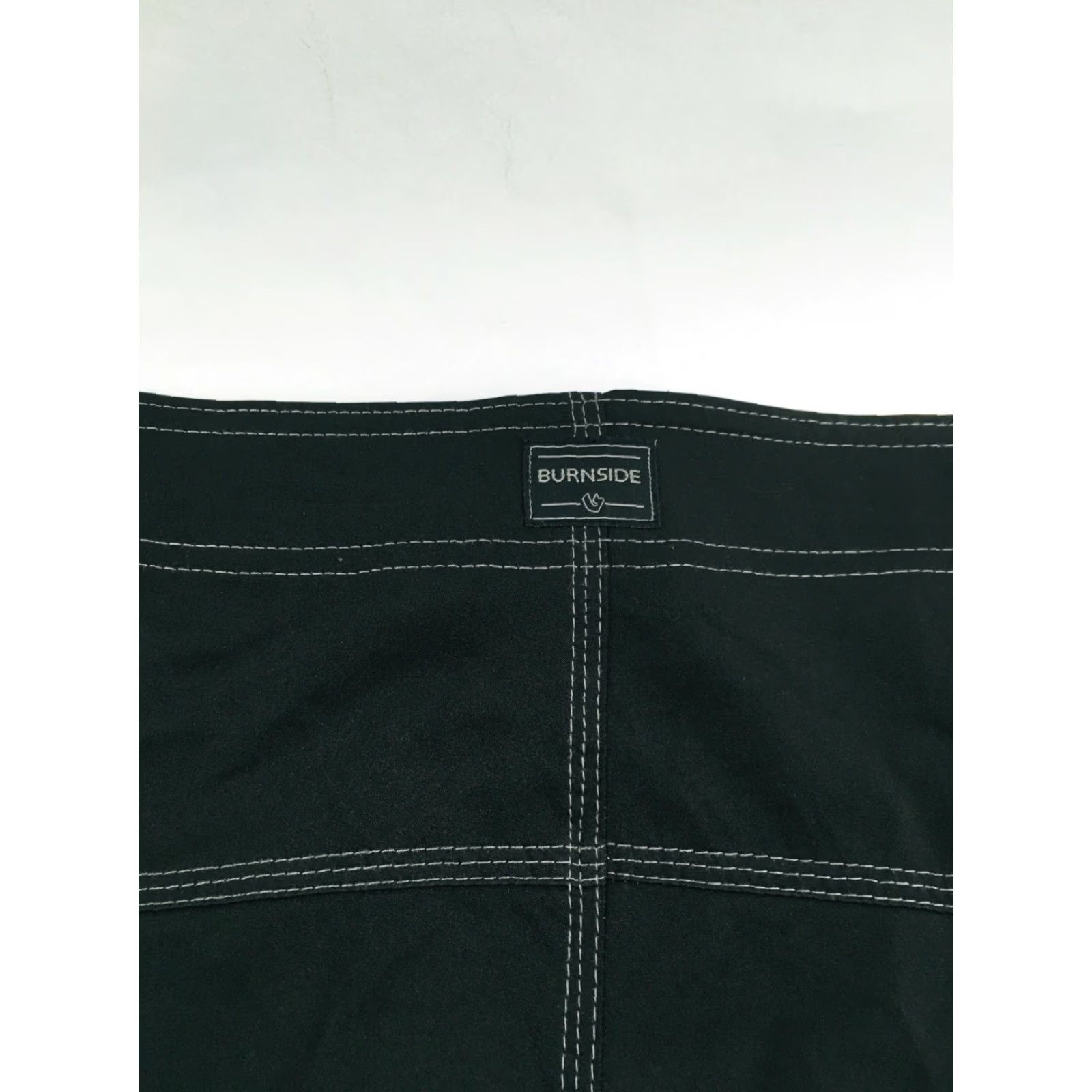 Burnside Burnside Board Shorts Men's 38 Solid Black Pocket Drawstring Flat Front Lifeguard Swim Bottoms Size US 38 / EU 54 - 4 Thumbnail
