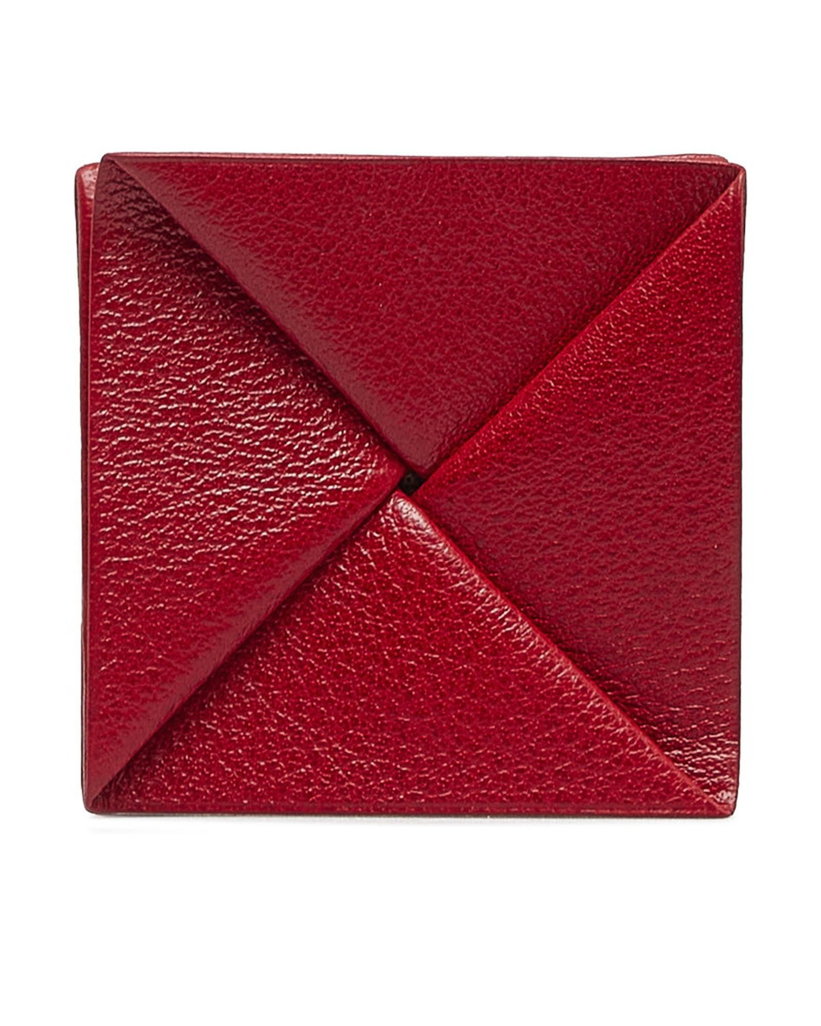 image of Hermes Excellent Condition Red Zulu Coin Wallet, Women's