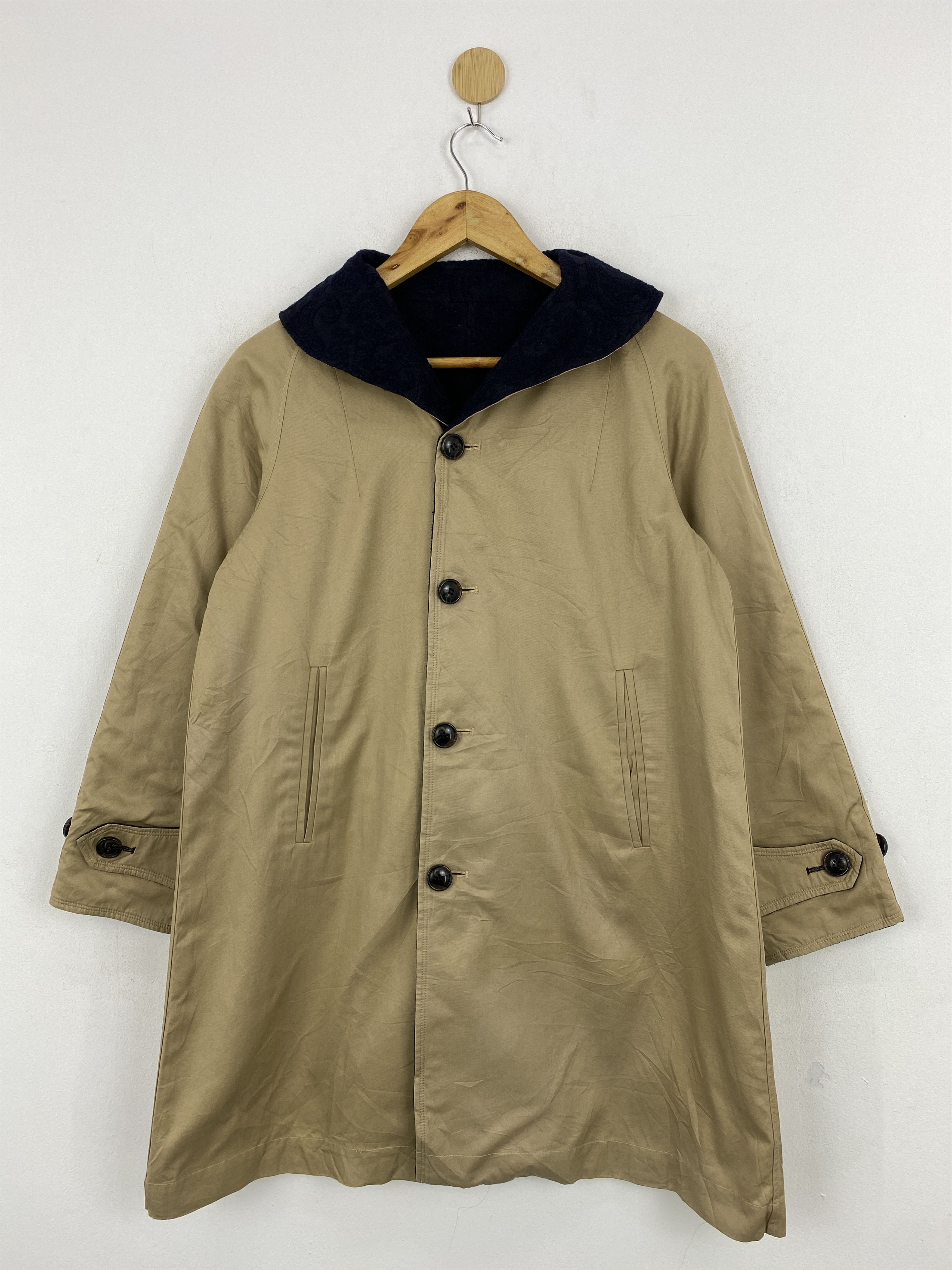 Beams Plus Vintage BEAMS Boy Reversible Paisley Long Coat JA0063 Size US S / EU 44-46 / 1 - 2 Thumbnail