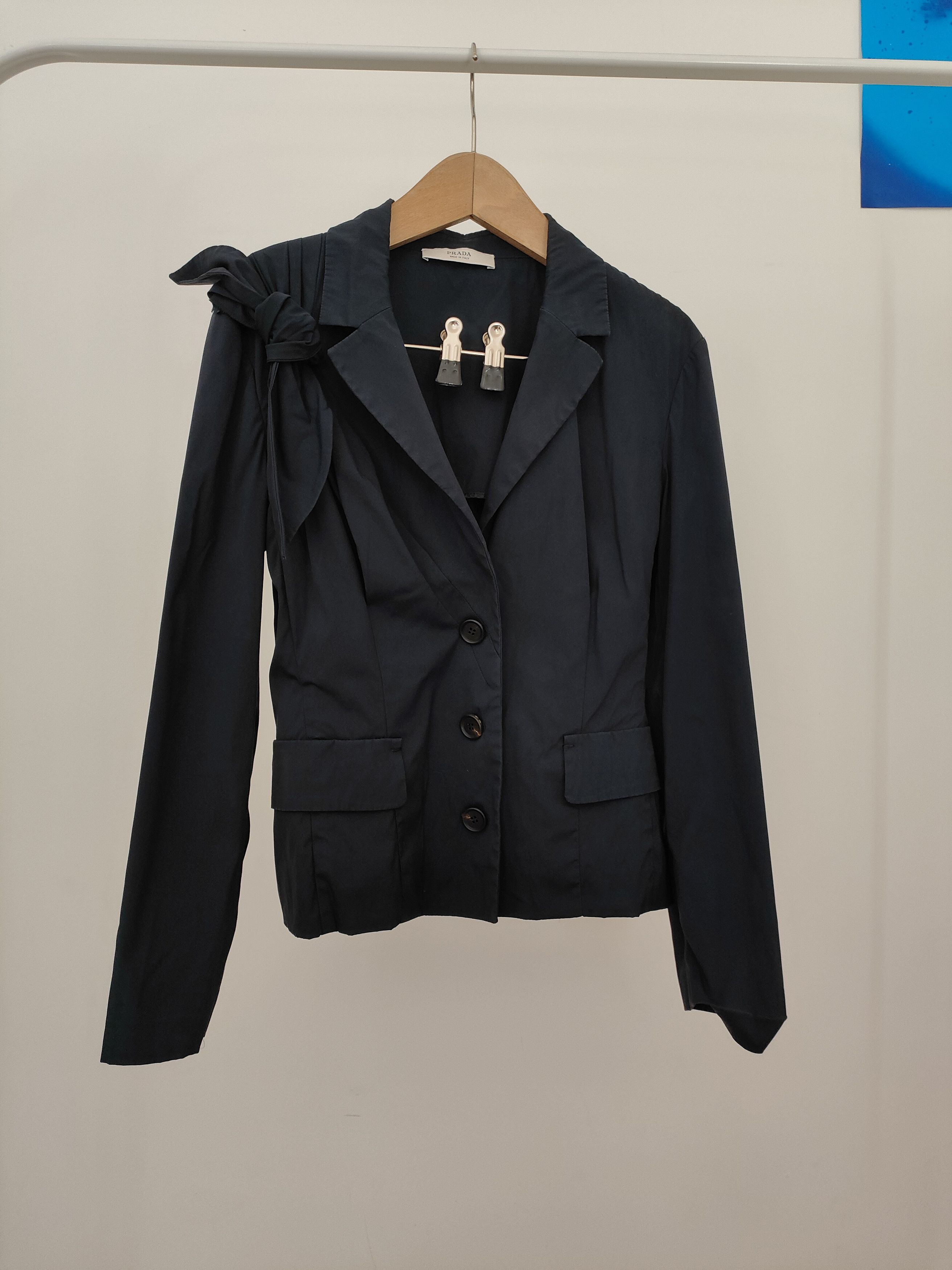 Prada SS09 Prada Tailored Bow Blazer Jacket Size M / US 6-8 / IT 42-44 - 2 Thumbnail