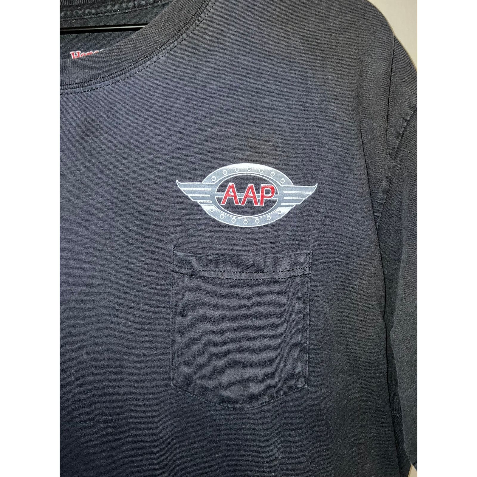 Hanes Y2K AAP American Aircraft Products Inc Logo Shirt 2000s XL Size US XL / EU 56 / 4 - 3 Thumbnail