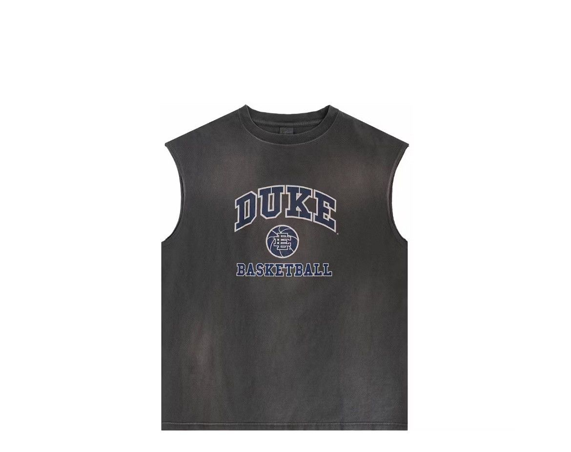 Eric Emanuel Eric Emanuel EE washed grey Duke Blue Devils cutoff shirt Size US L / EU 52-54 / 3 - 1 Thumbnail
