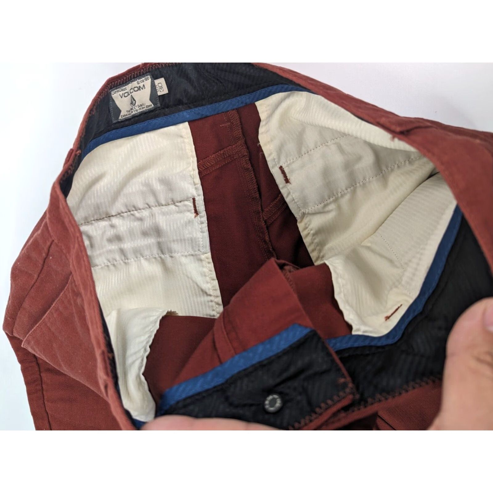 Volcom Volcom Red Corpo Class Chino Bermuda Shorts Mens Size 30 Skater Casual Golf Size US 30 / EU 46 - 6 Thumbnail