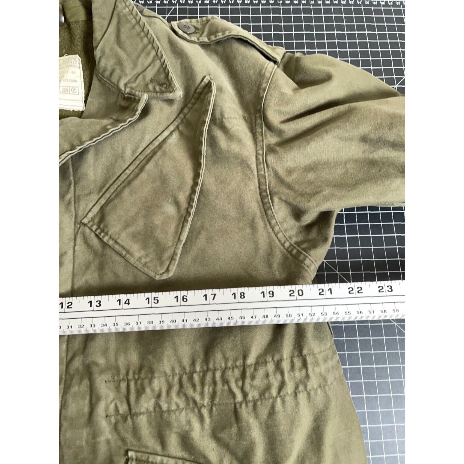 Olive VTG Dutch Military Field Jacket Mens Medium Olive Green + Wool Liner Seyntex Size US L / EU 52-54 / 3 - 6 Thumbnail
