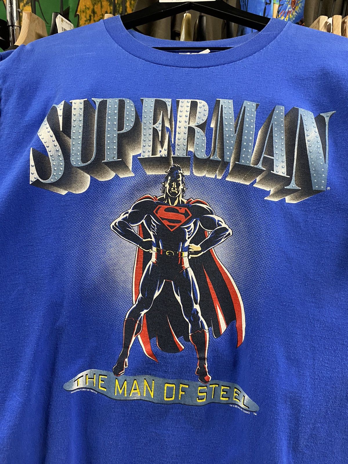 Vintage Vintage 90’s Superman DC Comics tee Shirt Large Size US L / EU 52-54 / 3 - 5 Thumbnail