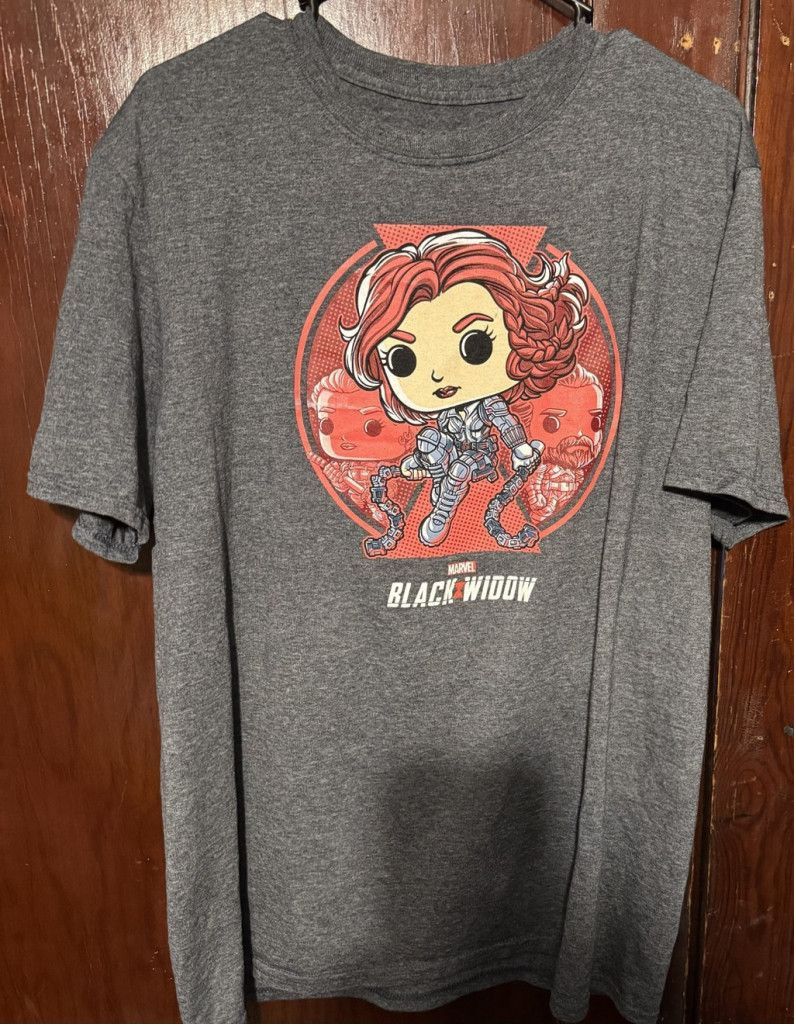 Marvel Comics Black Widow Marvel Avengers Funko Pop Tee Men Sz L Gray Size US L / EU 52-54 / 3 - 1 Thumbnail