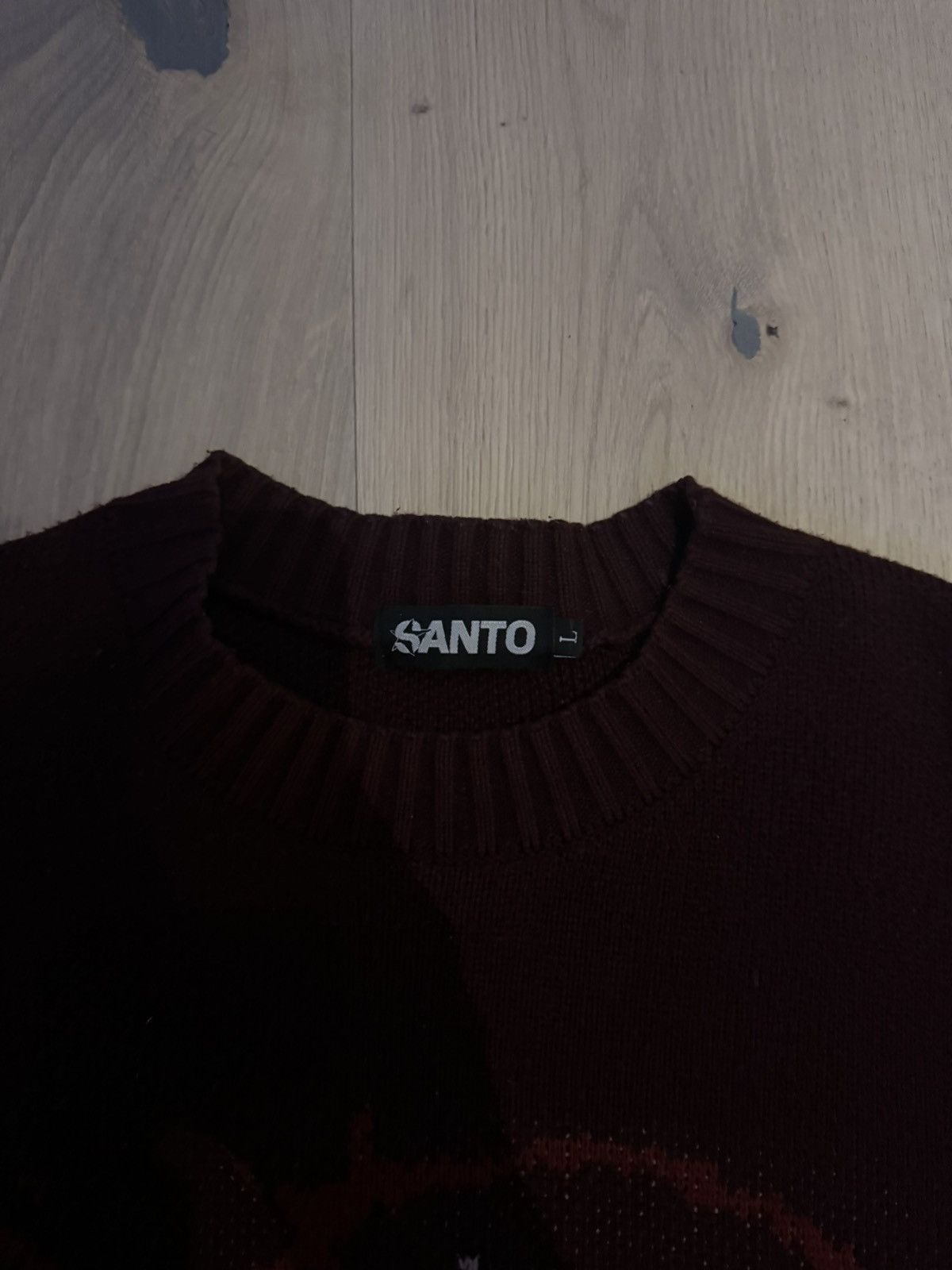 Japanese Brand × Vintage y2k red Knit pullover Size US L / EU 52-54 / 3 - 2 Thumbnail