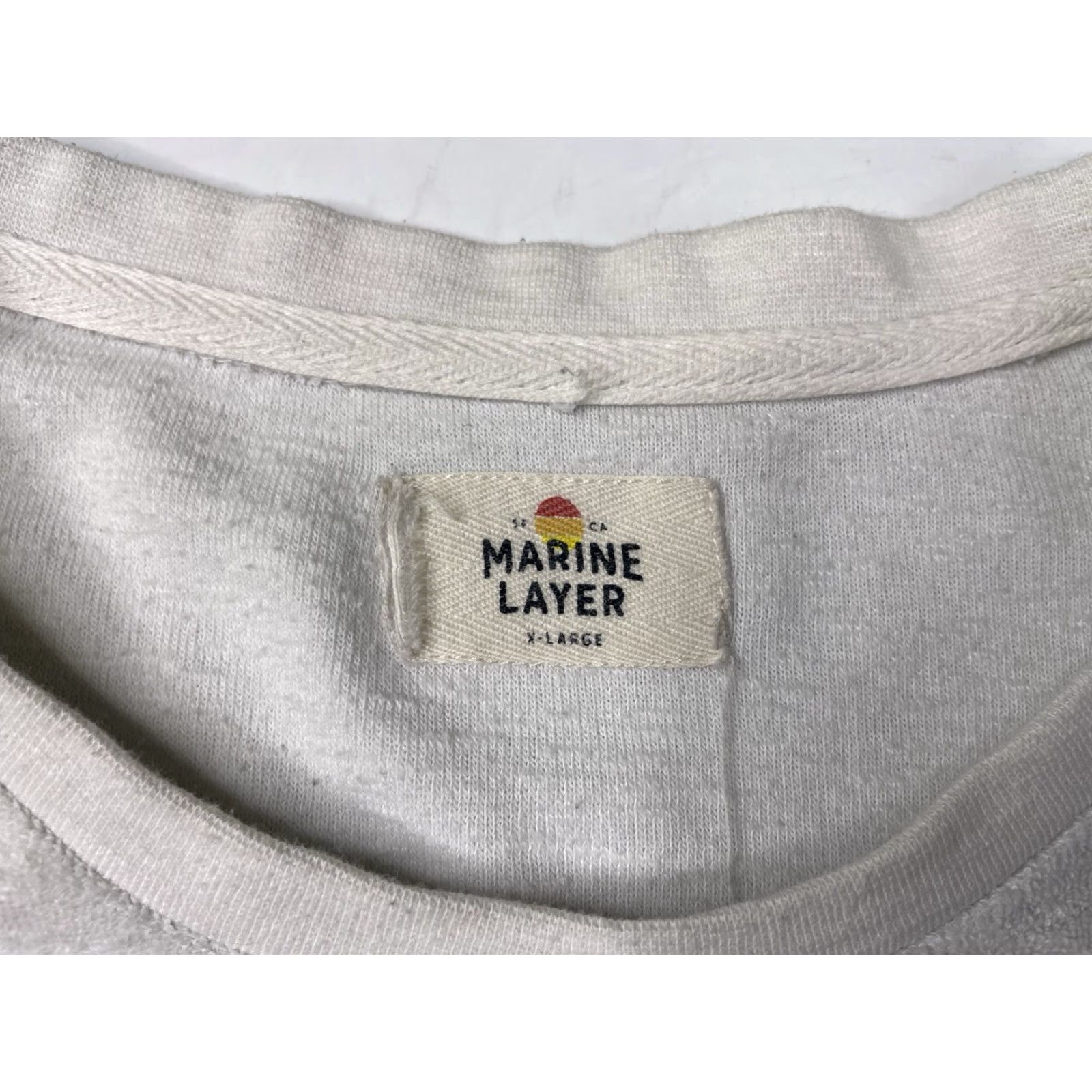 Marine Layer Marine Layer Stripe Crew Neck Pullover Long Sleeve Mens XL Multicolor Size US XL / EU 56 / 4 - 2 Thumbnail
