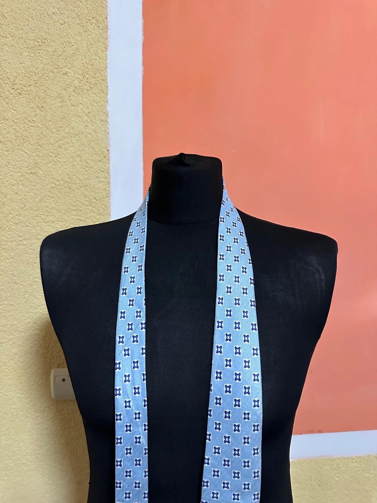 Luigi Borrelli Borrelli Napoli Blue Floral Silk Tie Size ONE SIZE - 2 Thumbnail
