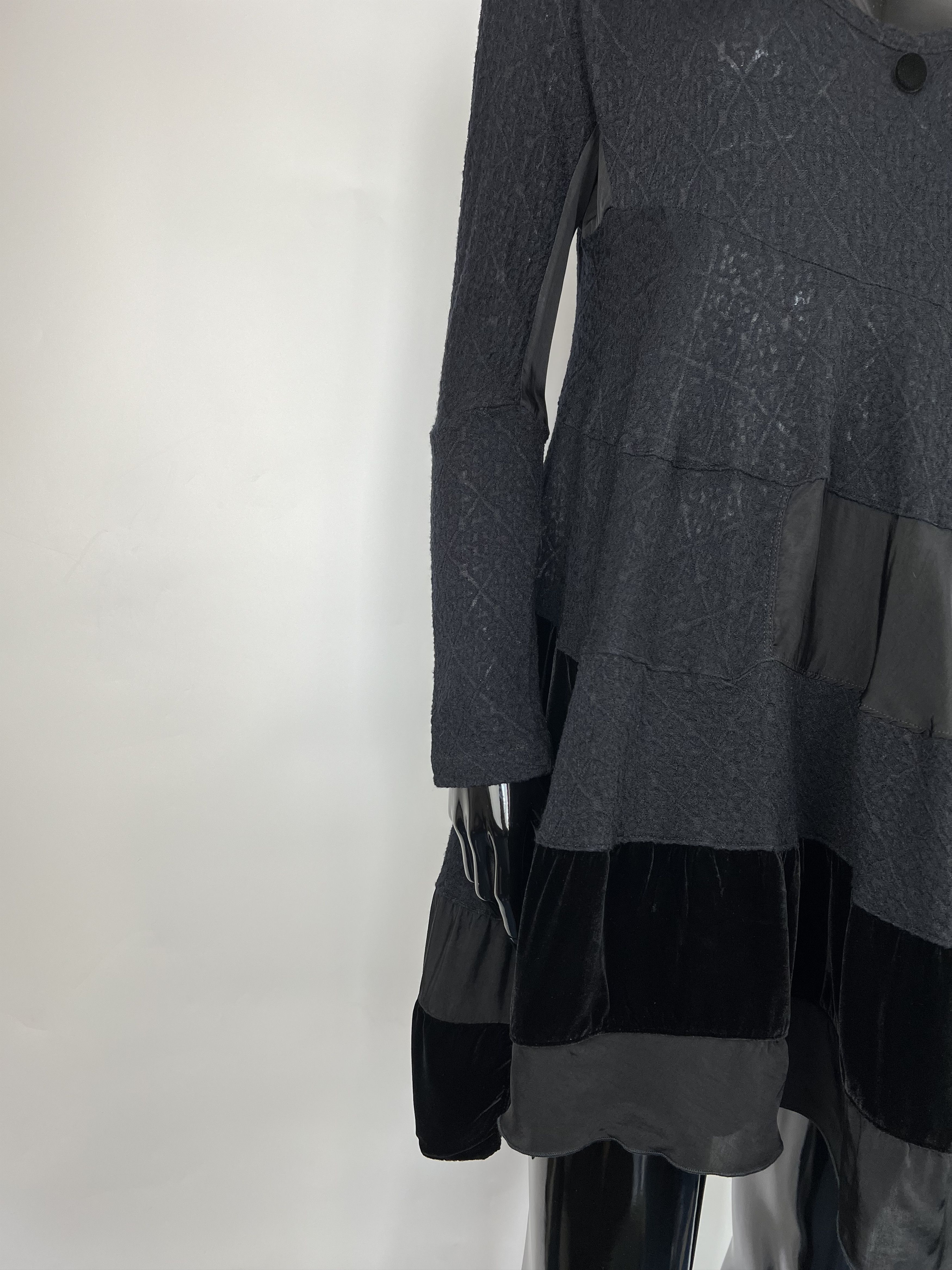 Other High Knit Black Asymmetrical Dress Size S Size S / US 4 / IT 40 - 8 Thumbnail