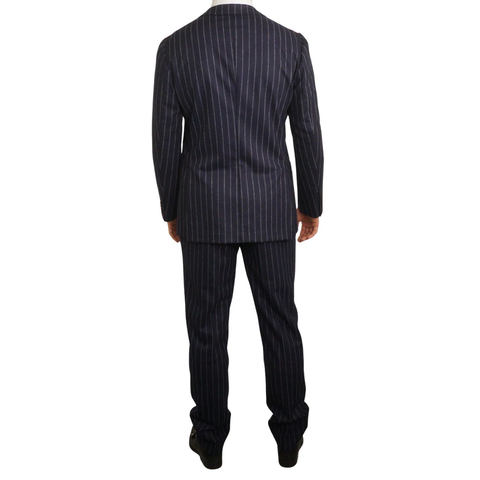 Suitsupply Men Suitsupply Suit Navy Blue Pinstripe Vitale Barberis US40 Size 40R - 3 Thumbnail