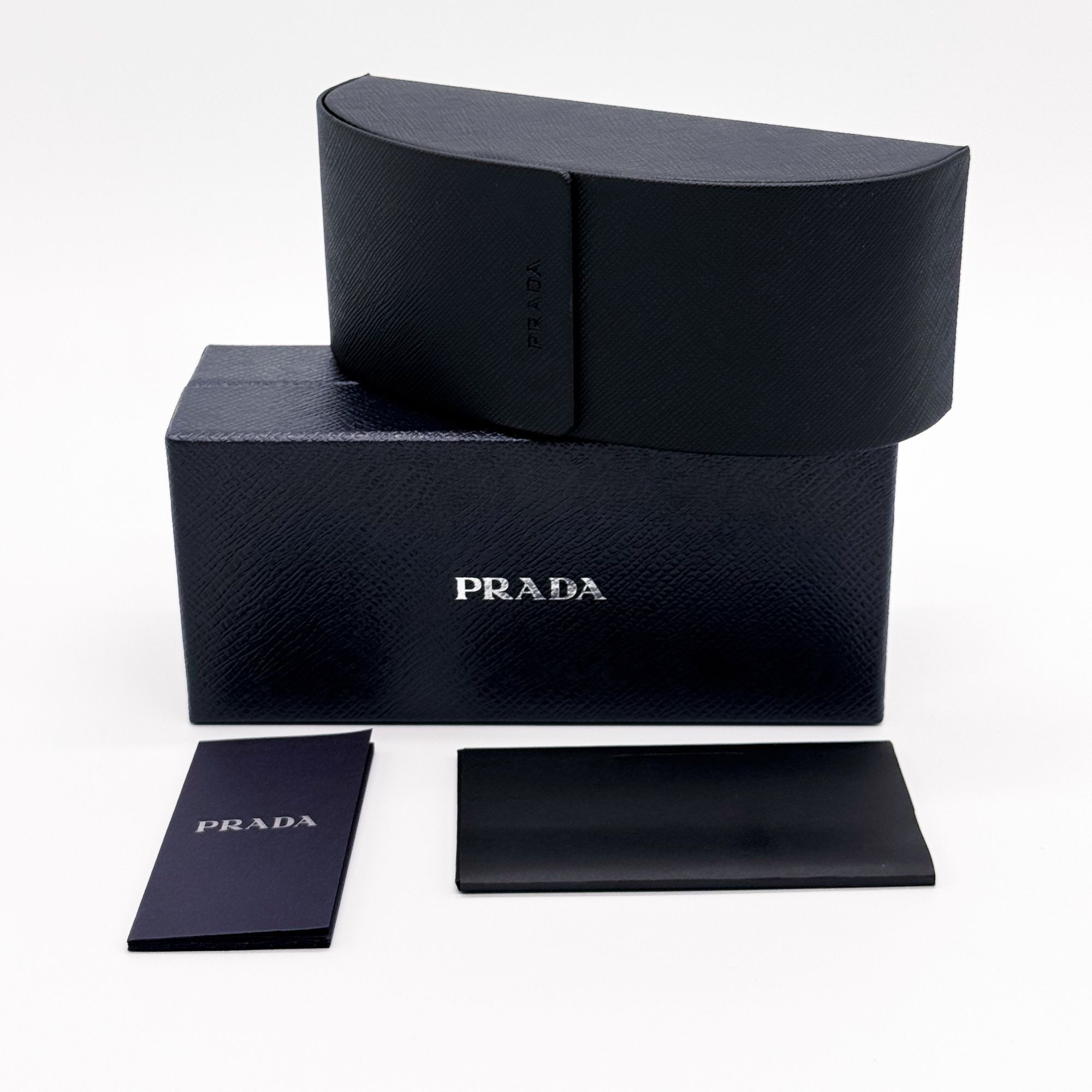 New Prada Silver Green Square Unisex Sunglasses PRA57S 1BC10