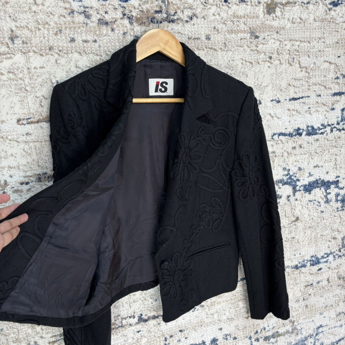 Issey Miyake ISSEY MIYAKI I.S Embroidered Pattern Wool Jacket Size US M / EU 48-50 / 2 - 8 Thumbnail